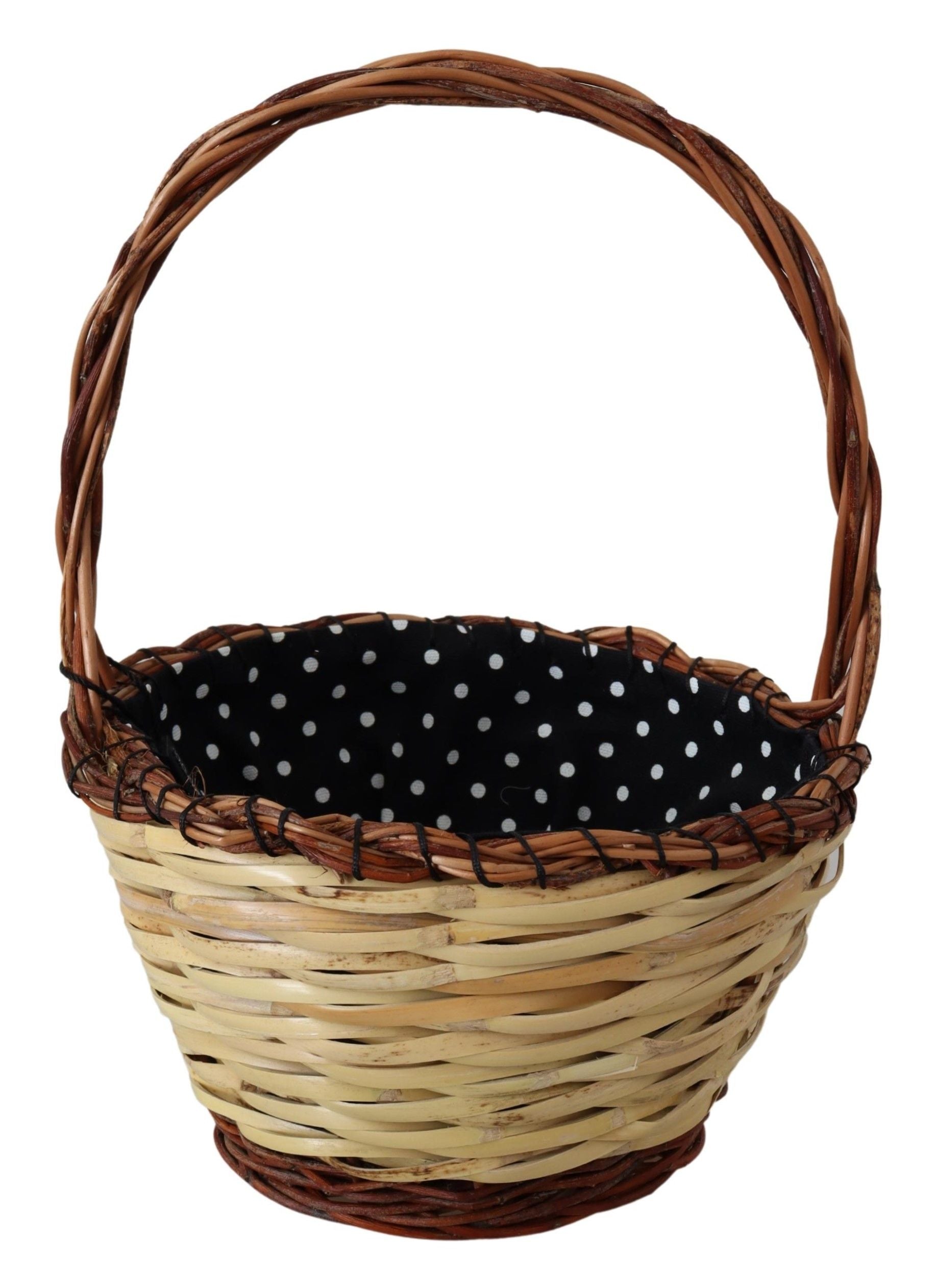 Dolce & Gabbana Chic Beige Wicker Basket Tote Bag - Luksusmuotia Dolce & Gabbana - Tutustu YVES JAVANNI® 