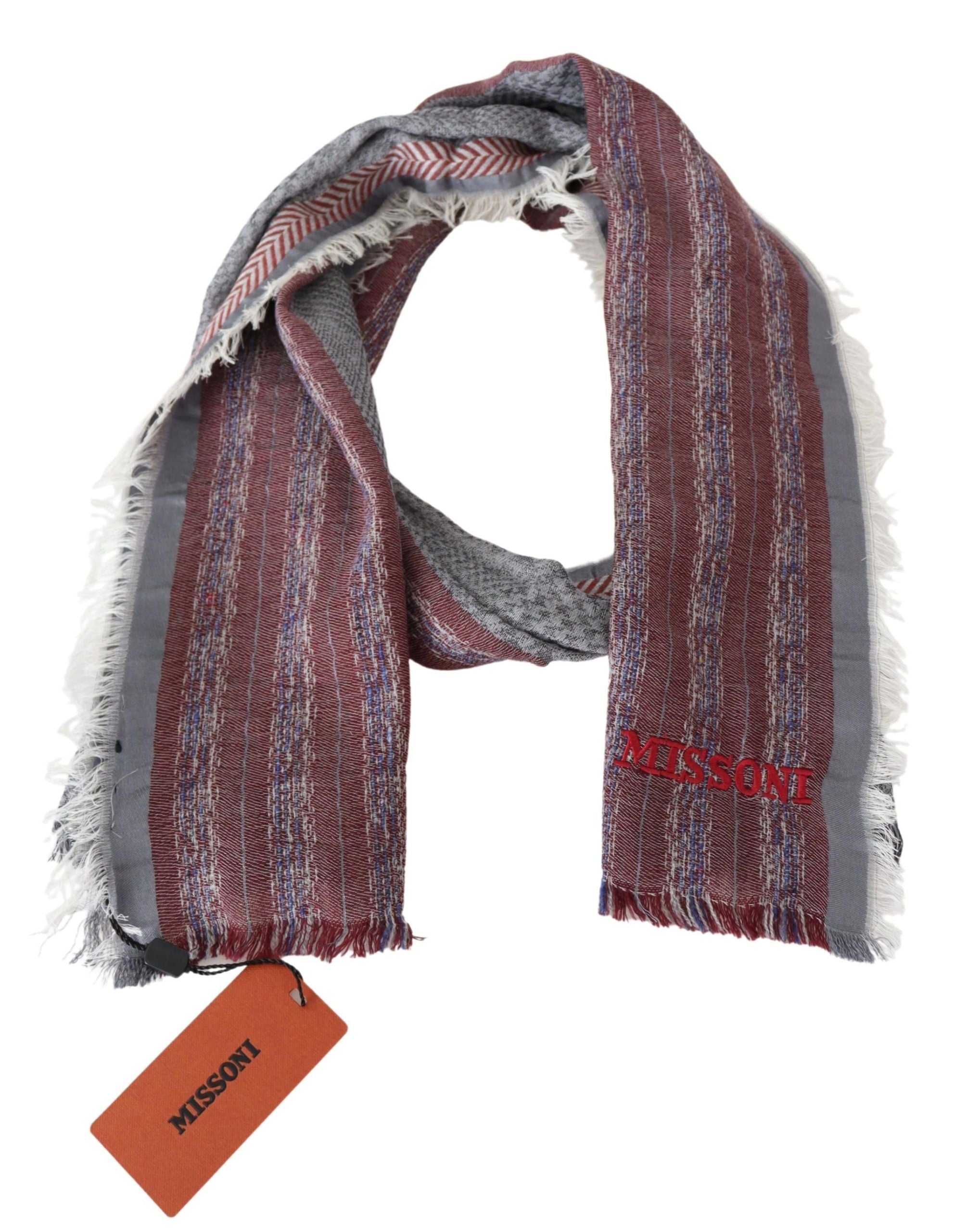 Missoni Chic Multicolor Wool Blend Designer Scarf - Luksuslaukut ja asusteet Missoni - Tutustu YVES JAVANNI® 