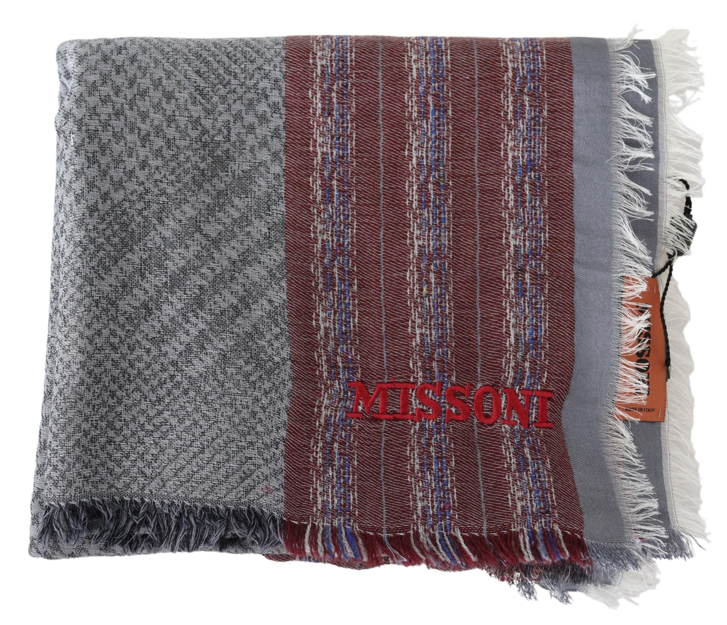 Missoni Chic Multicolor Wool Blend Designer Scarf - Luksuslaukut ja asusteet Missoni - Tutustu YVES JAVANNI® 