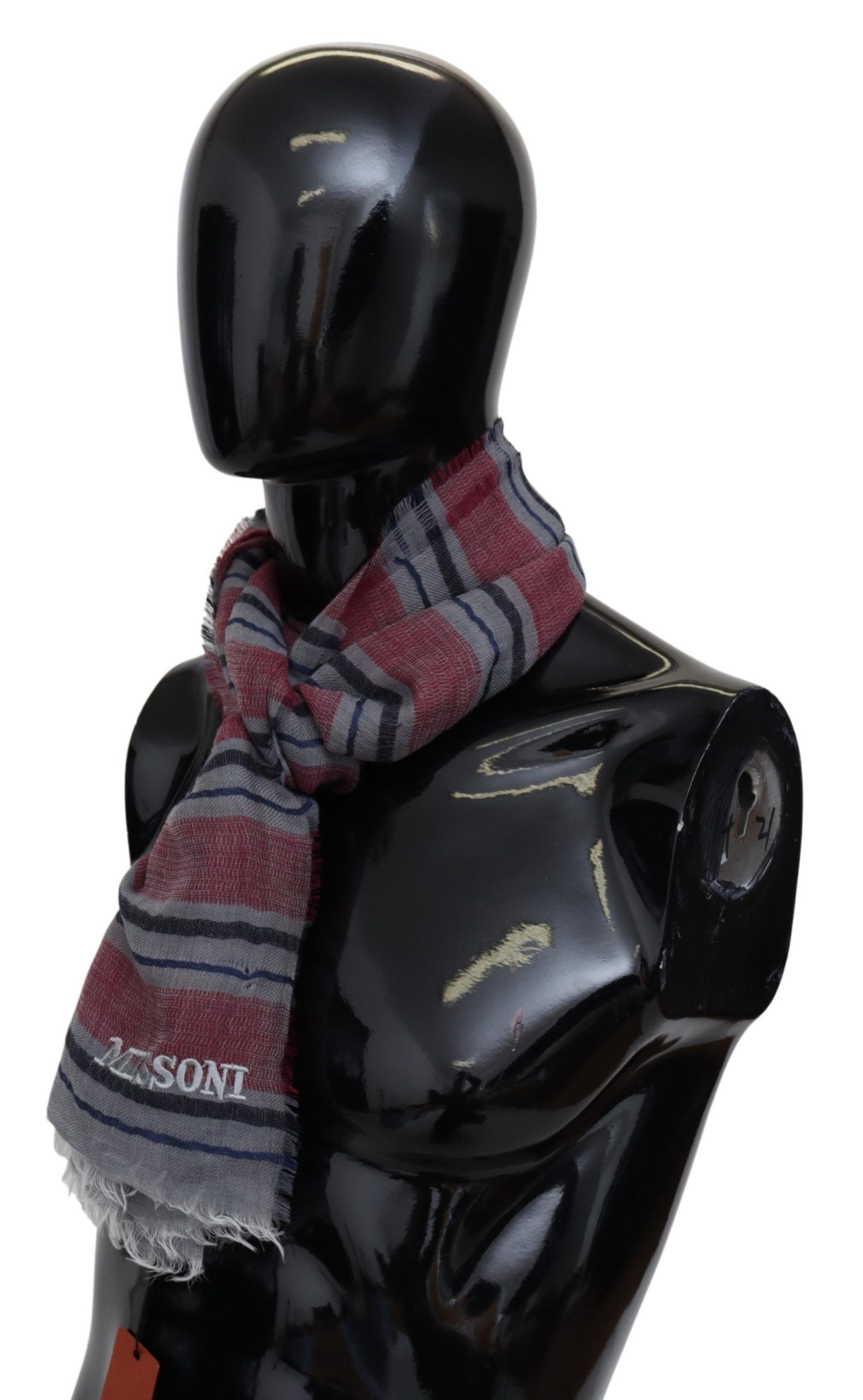 Missoni Elegant Multicolor Striped Wool Scarf - Luksuslaukut ja asusteet Missoni - Tutustu YVES JAVANNI® 