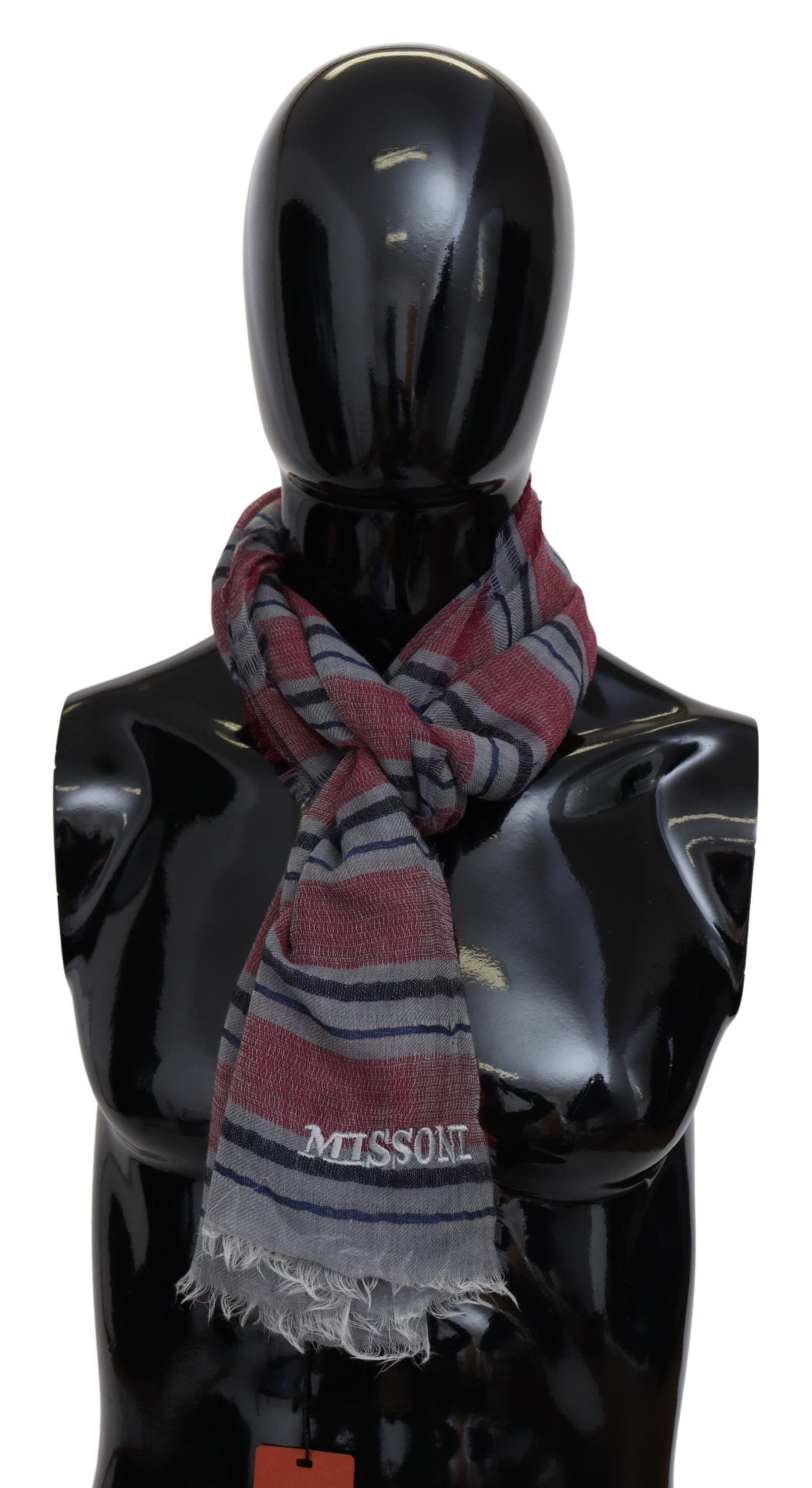 Missoni Elegant Multicolor Striped Wool Scarf - Luksusmuotia Missoni - Tutustu YVES JAVANNI® 