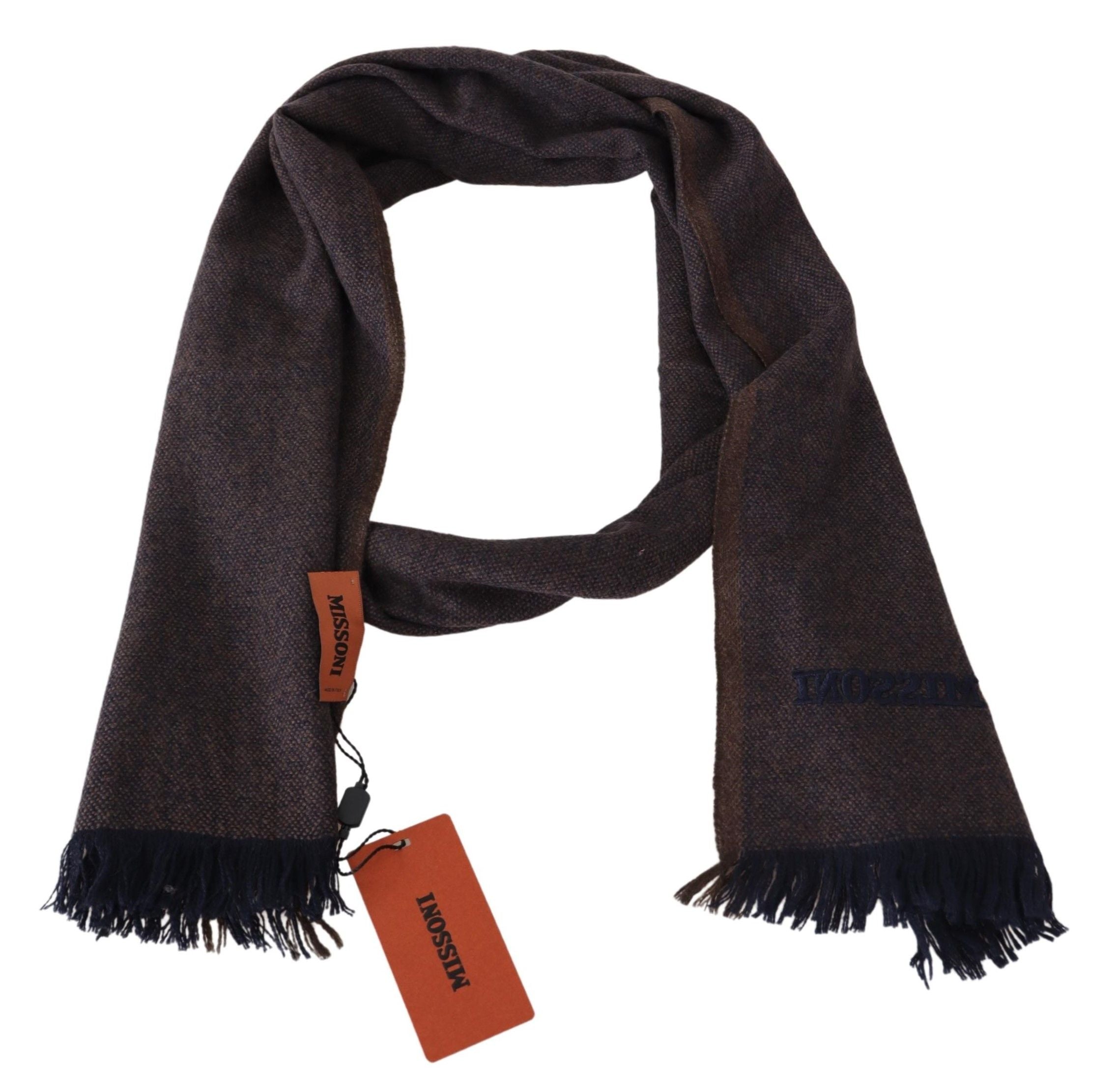 Missoni Elegant Cashmere Unisex Fringed Scarf - Luxury from Missoni - Shop at YVES JAVANNI