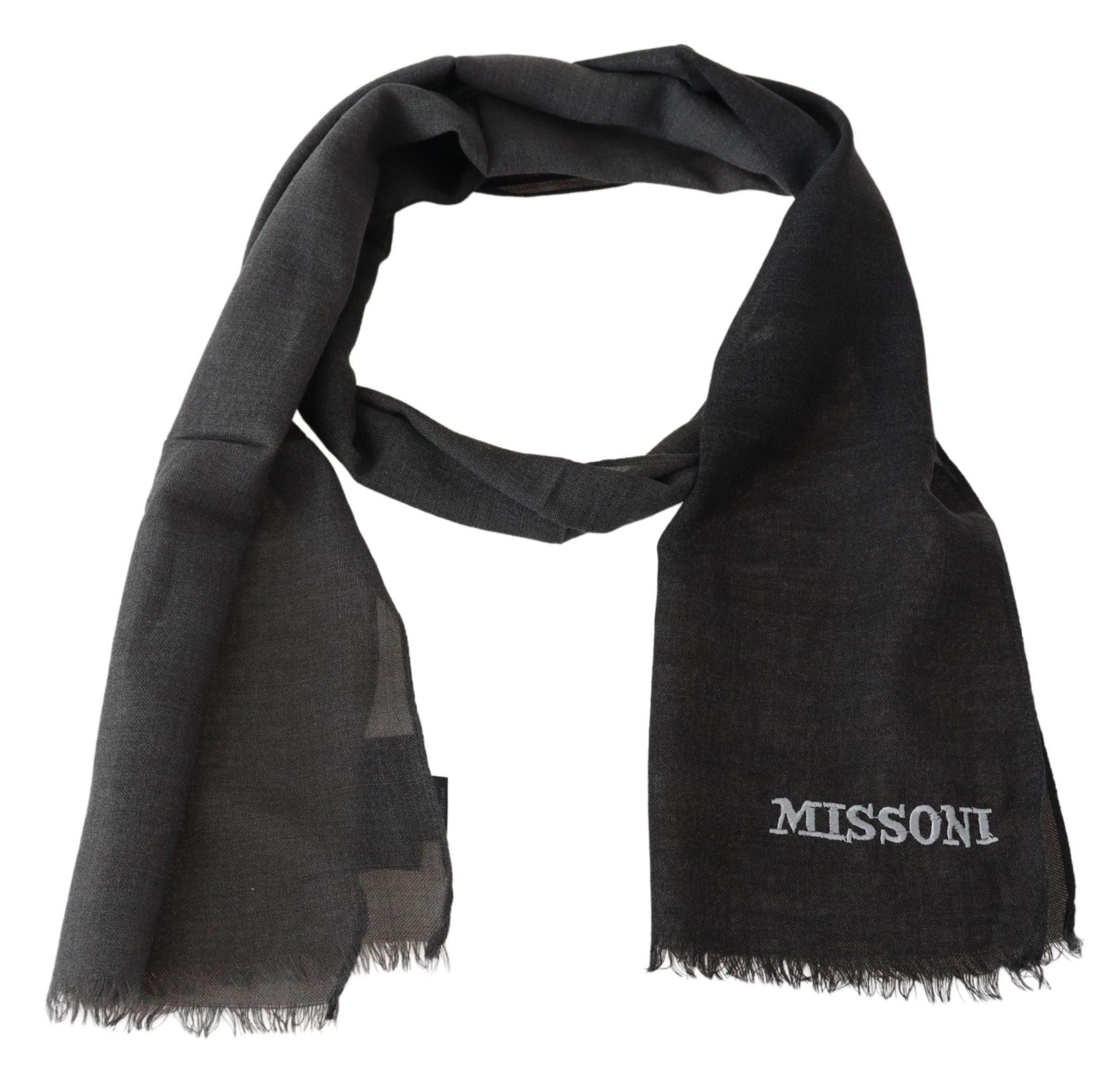 Missoni Sumptuous Wool Scarf with Fringes - Luksuslaukut ja asusteet Missoni - Tutustu YVES JAVANNI® 