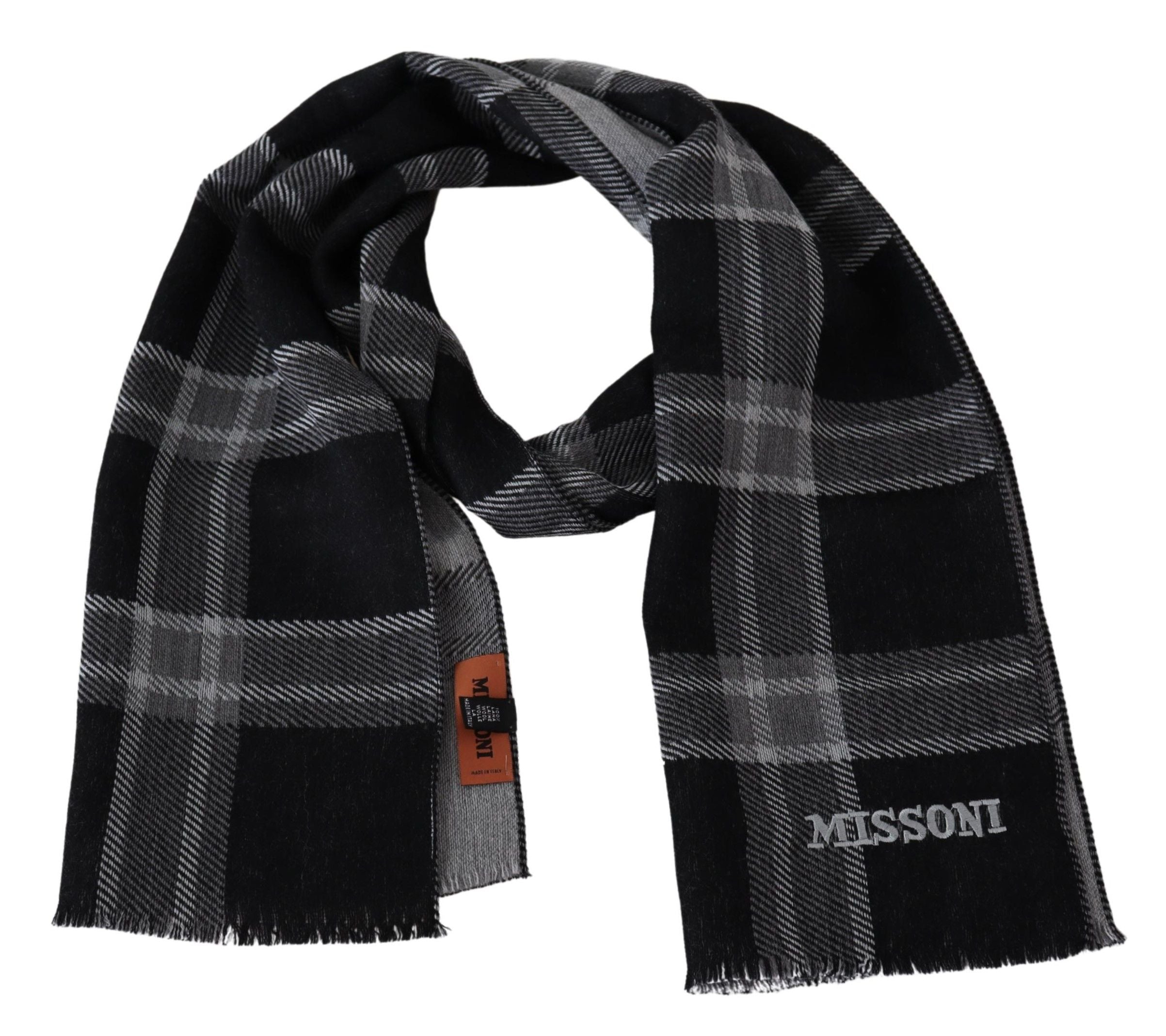 Missoni Elegant Woolen Striped Scarf - Luksusmuotia Missoni - Tutustu YVES JAVANNI® 