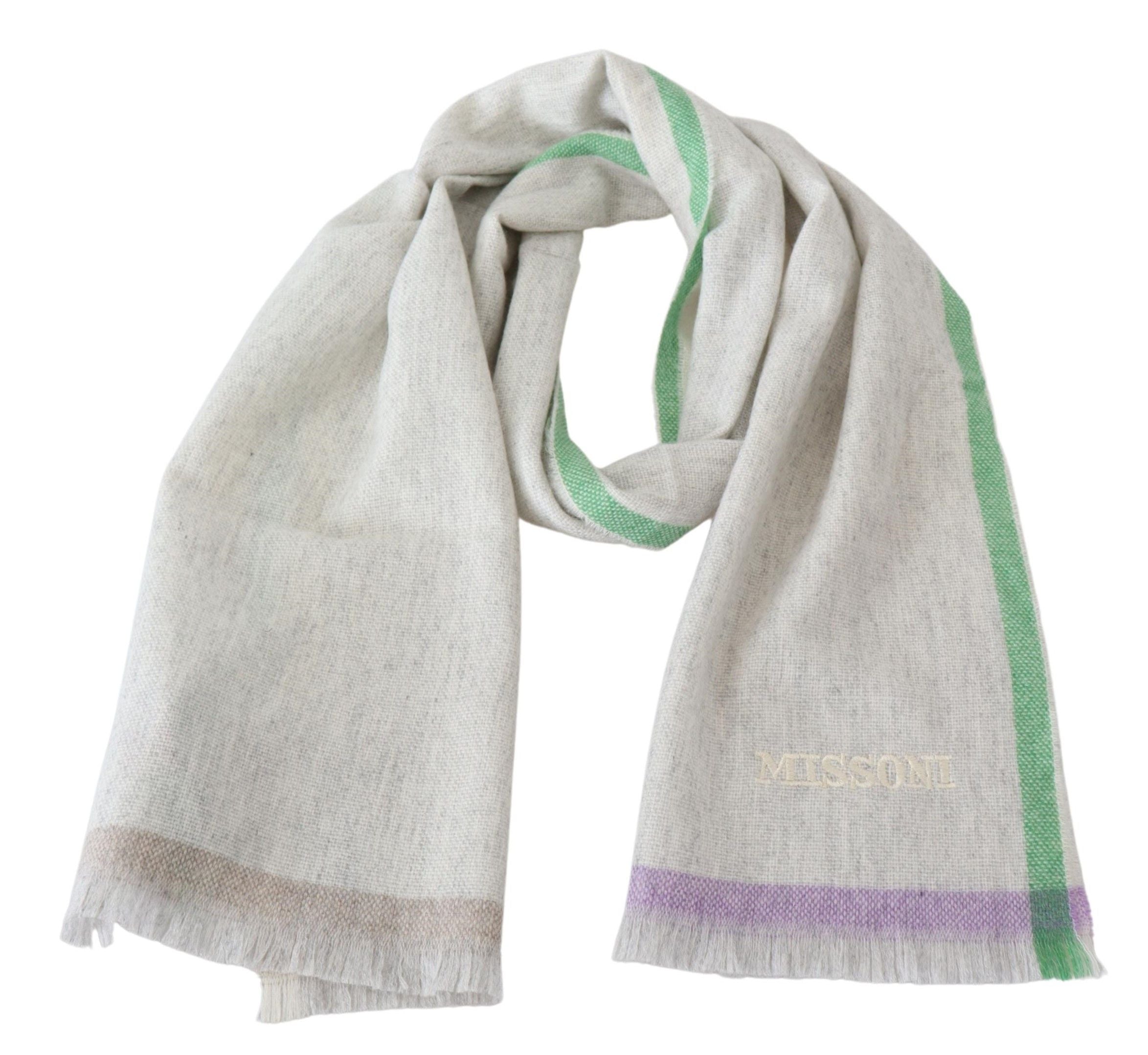 Missoni Elegant Cashmere Patterned Scarf - Luksuslaukut ja asusteet Missoni - Tutustu YVES JAVANNI® 