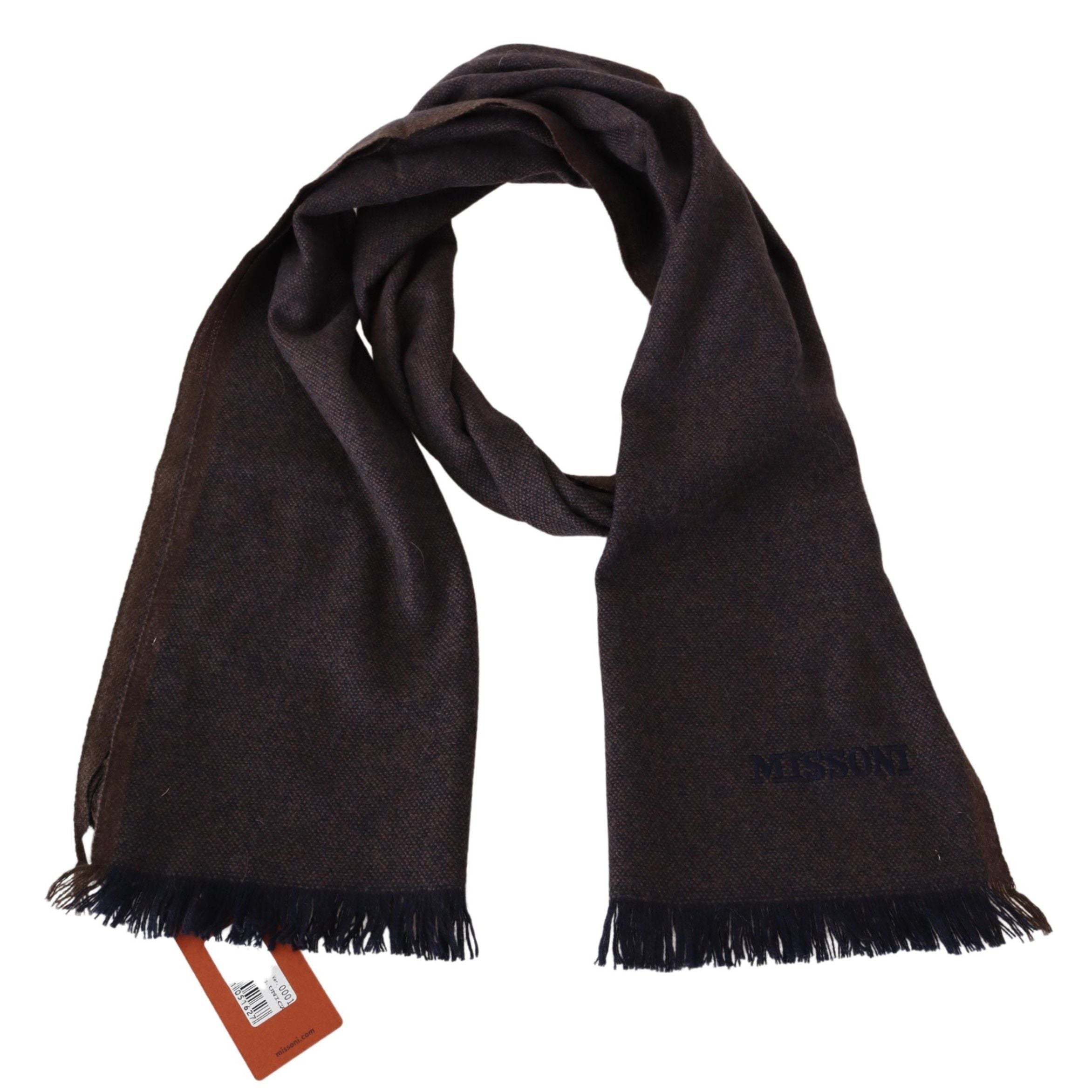 Missoni Luxurious Cashmere Unisex Scarf in Brown - Luksusmuotia Missoni - Tutustu YVES JAVANNI® 