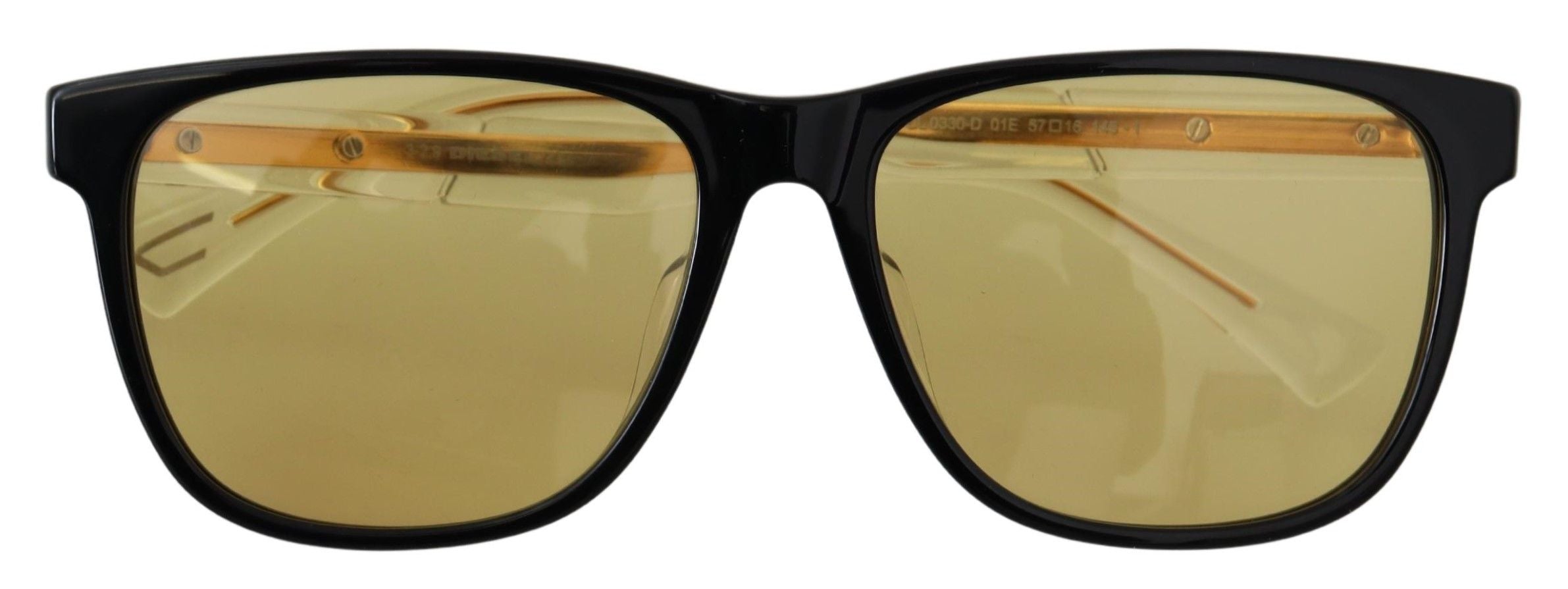 Diesel Chic Black Acetate Sunglasses with Yellow Lenses - Luksusmuotia Diesel - Tutustu YVES JAVANNI® 