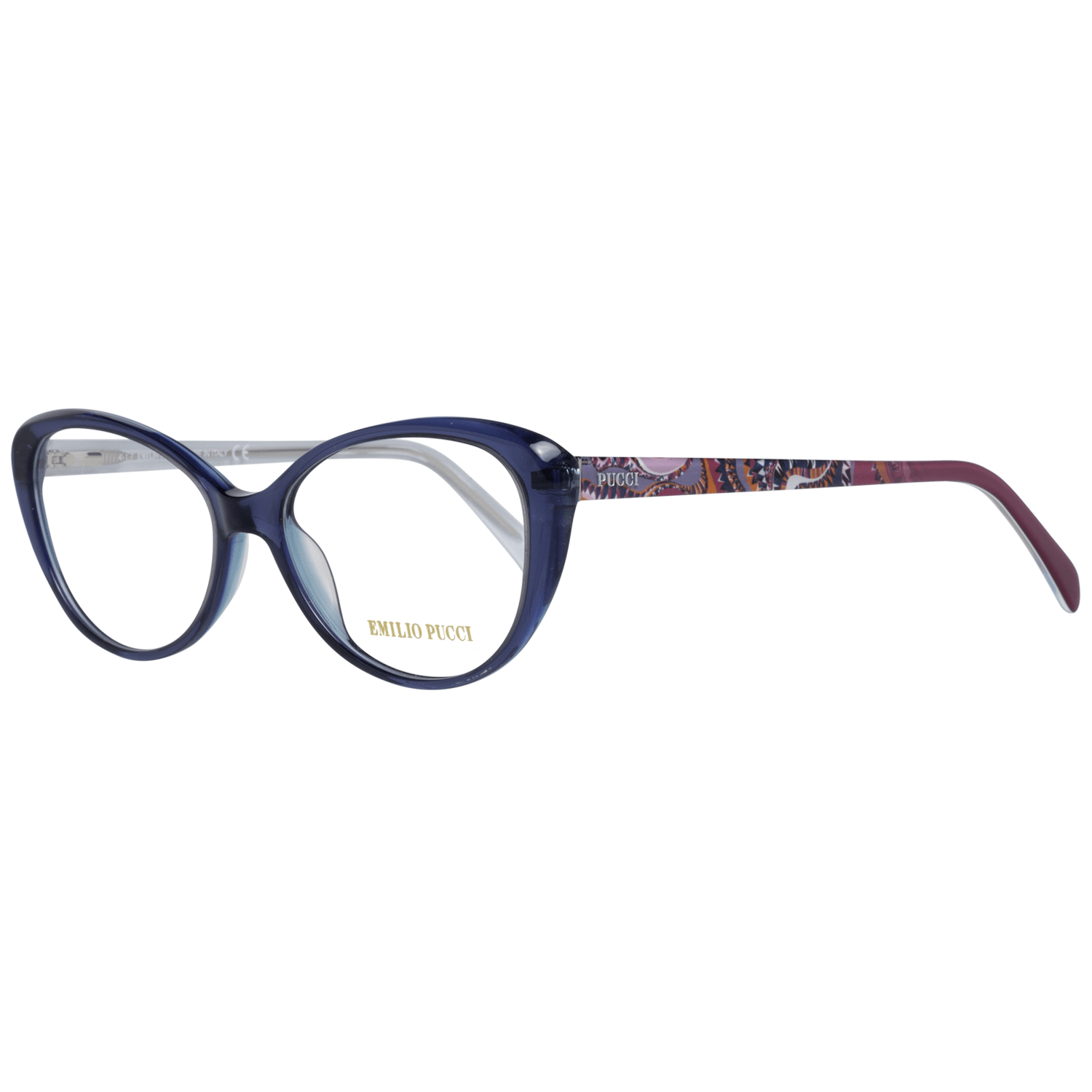 Emilio Pucci Chic Blue Full-Rim Designer Women's Eyewear - Luksusmuotia Emilio Pucci - Tutustu YVES JAVANNI® 