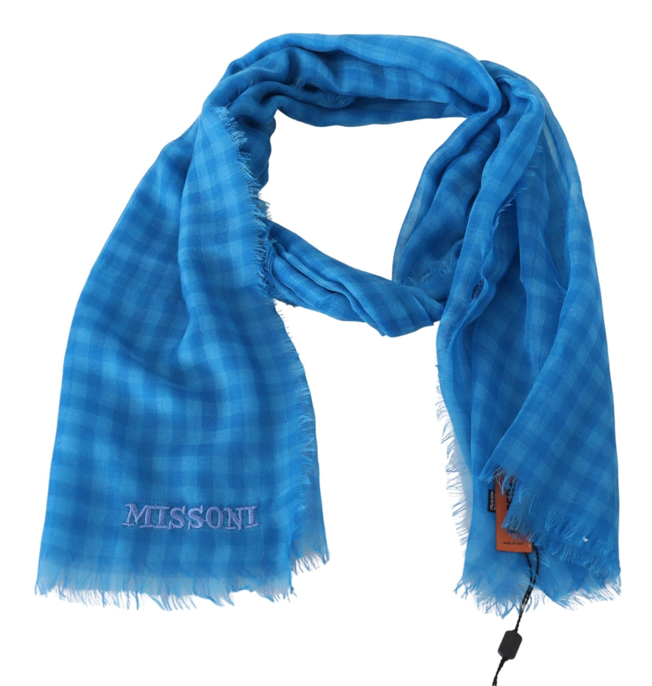 Missoni Chic Checkered Cashmere Scarf - Luksuslaukut ja asusteet Missoni - Tutustu YVES JAVANNI® 