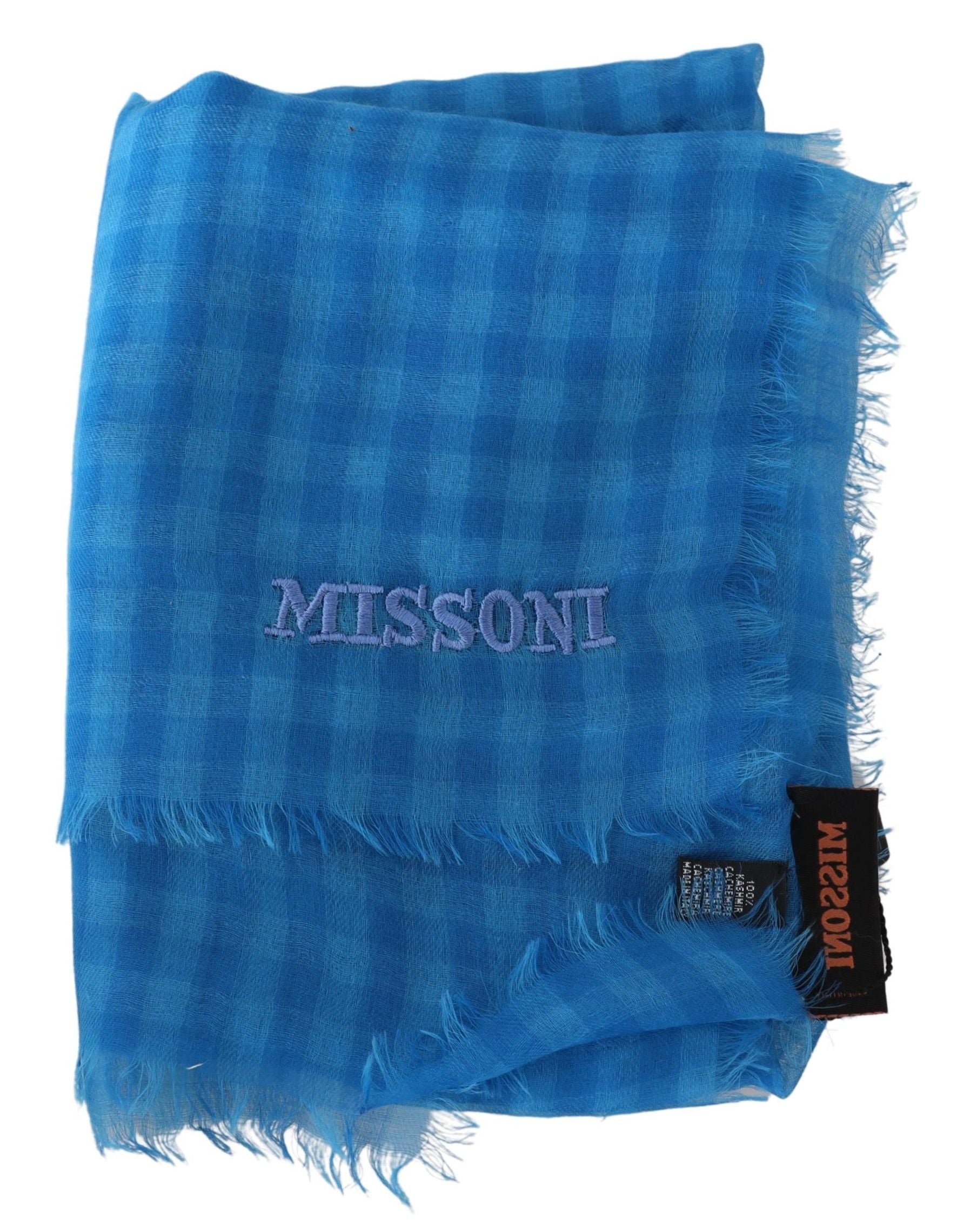 Missoni Chic Checkered Cashmere Scarf - Luksusmuotia Missoni - Tutustu YVES JAVANNI® 