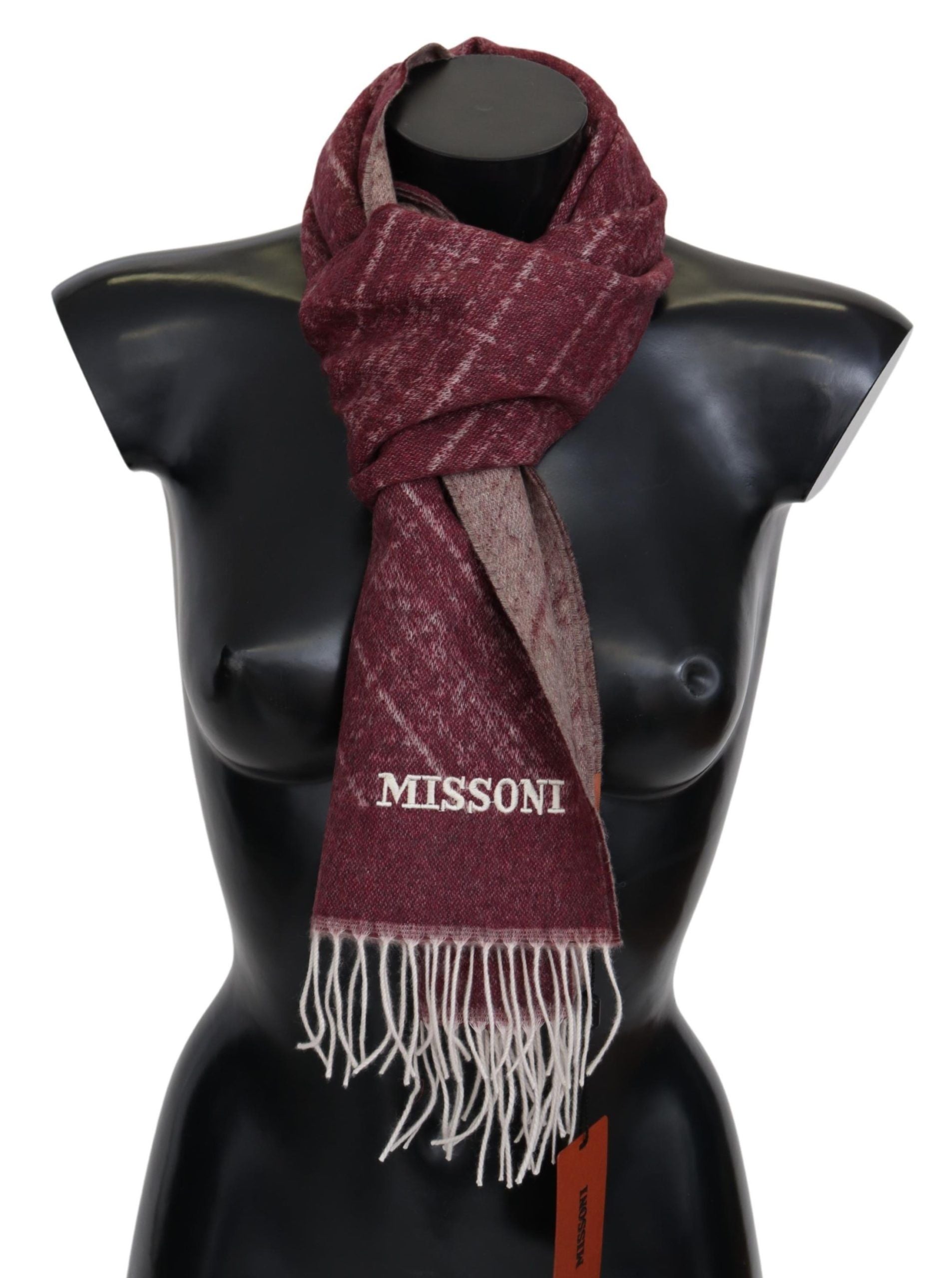 Missoni Elegant Cashmere Fringed Scarf - Luksuslaukut ja asusteet Missoni - Tutustu YVES JAVANNI® 