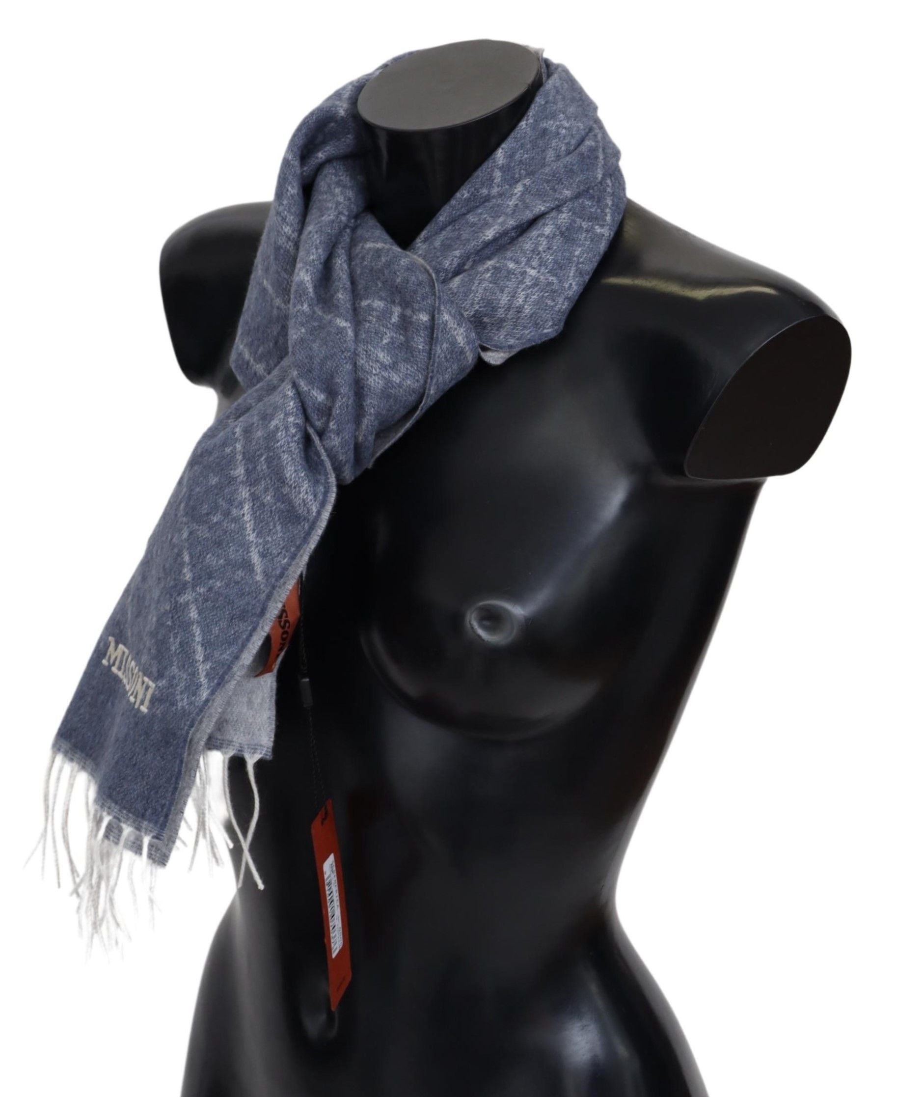 Missoni Elegant Cashmere Scarf with Signature Pattern - Luksuslaukut ja asusteet Missoni - Tutustu YVES JAVANNI® 