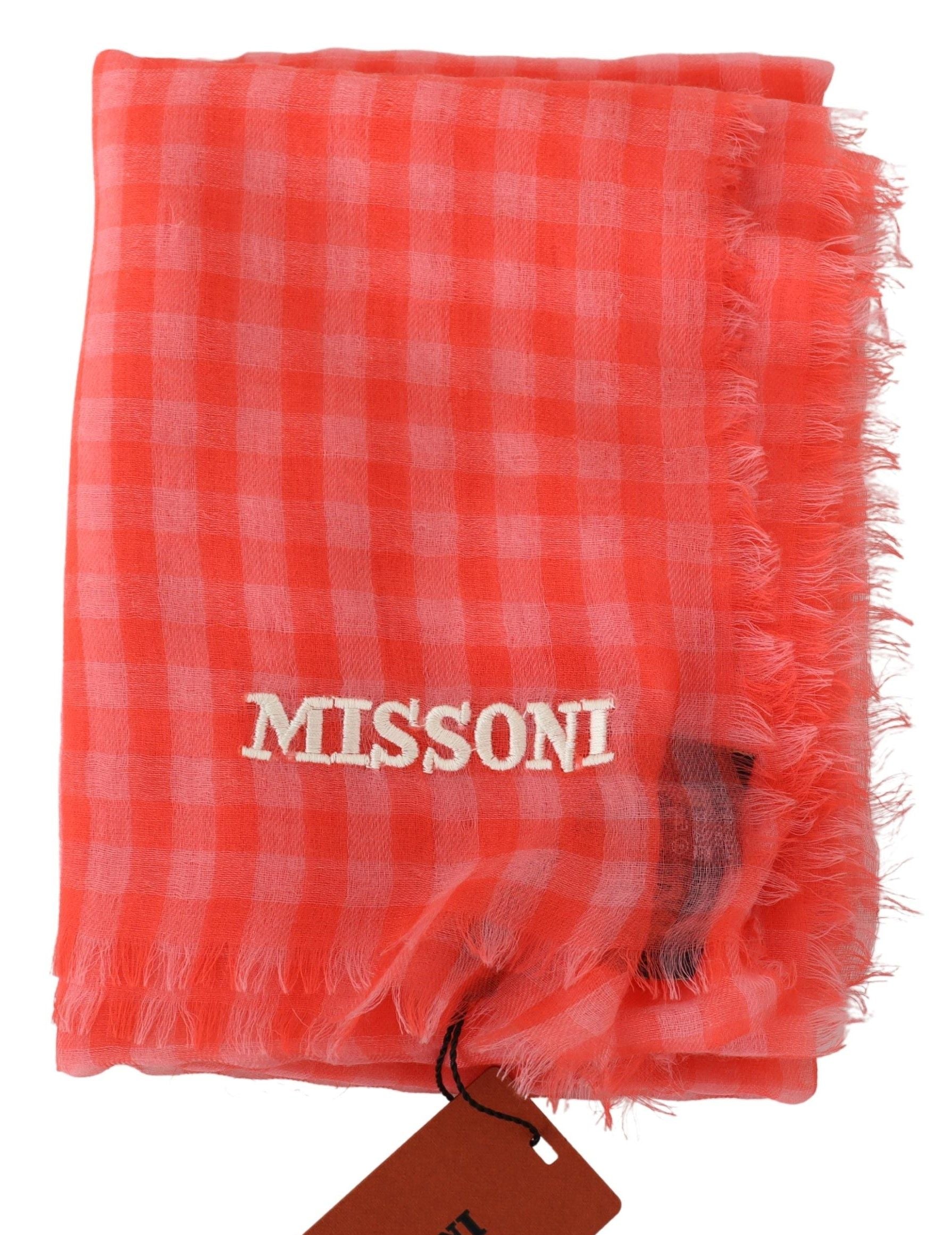 Missoni Luxurious Cashmere Checkered Scarf - Luksuslaukut ja asusteet Missoni - Tutustu YVES JAVANNI® 