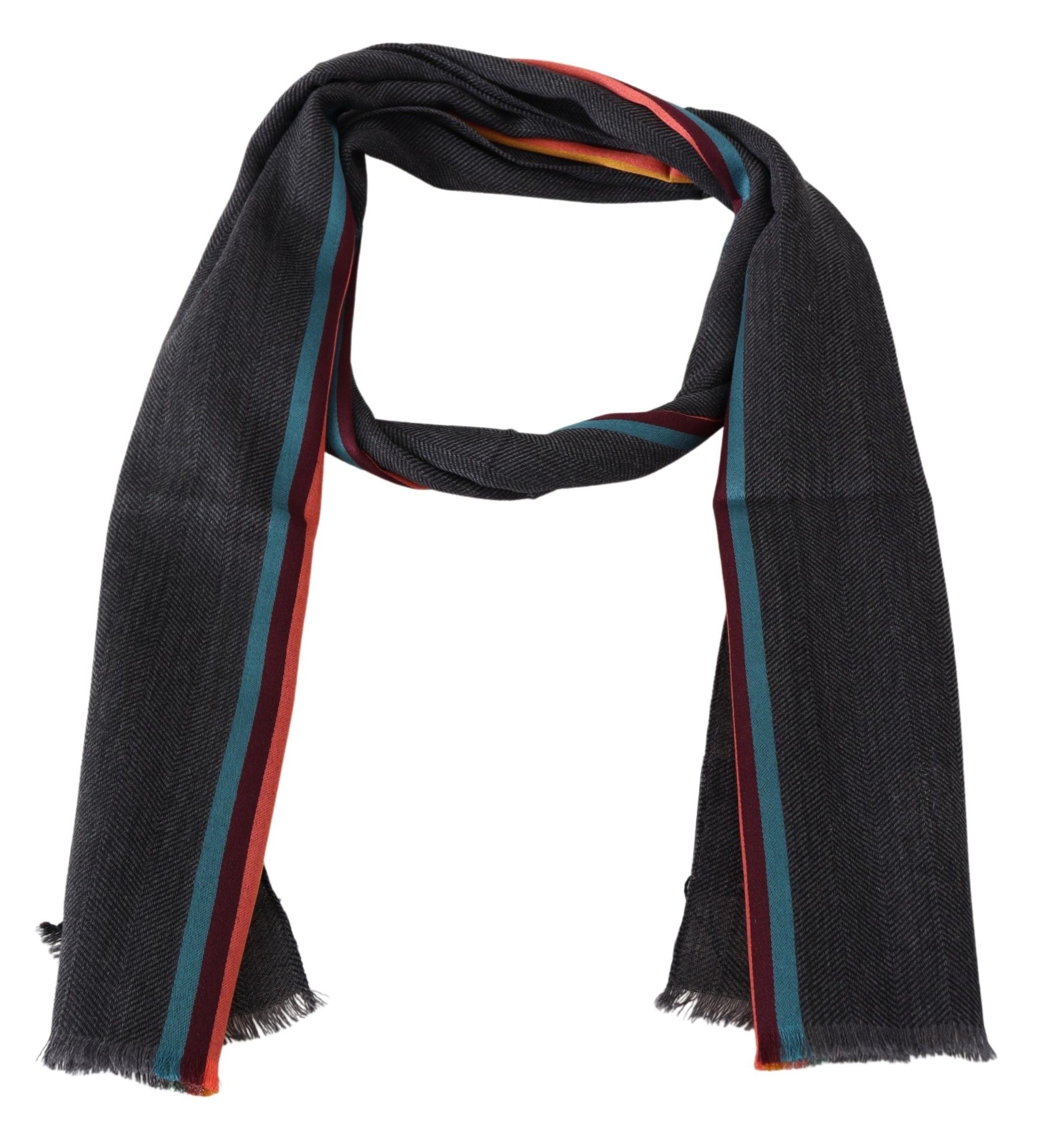 Missoni Elegant Wool-Silk Blend Striped Scarf - Luksusmuotia Missoni - Tutustu YVES JAVANNI® 