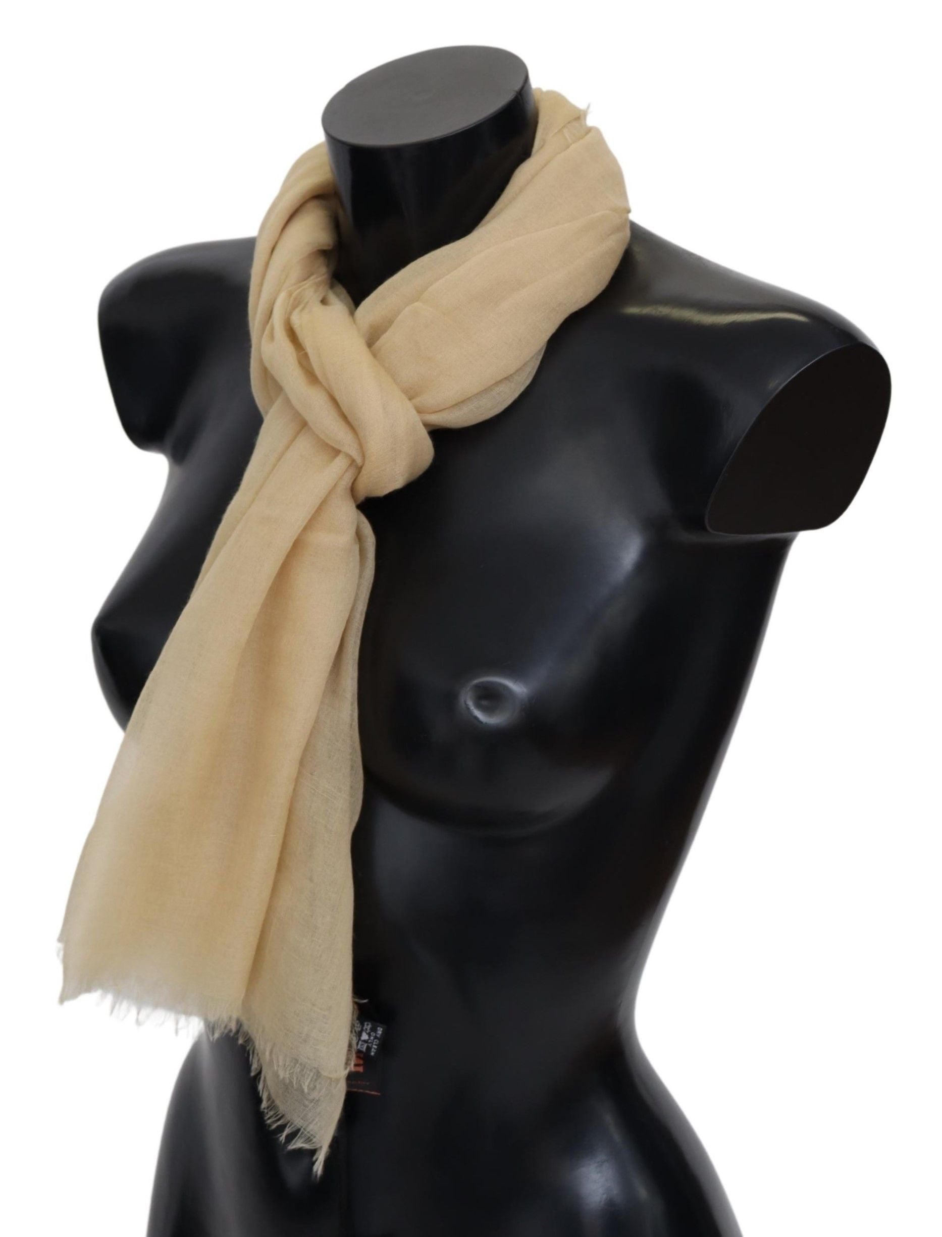 Missoni Elegant Cashmere Scarf in Beige - Luksusmuotia Missoni - Tutustu YVES JAVANNI® 