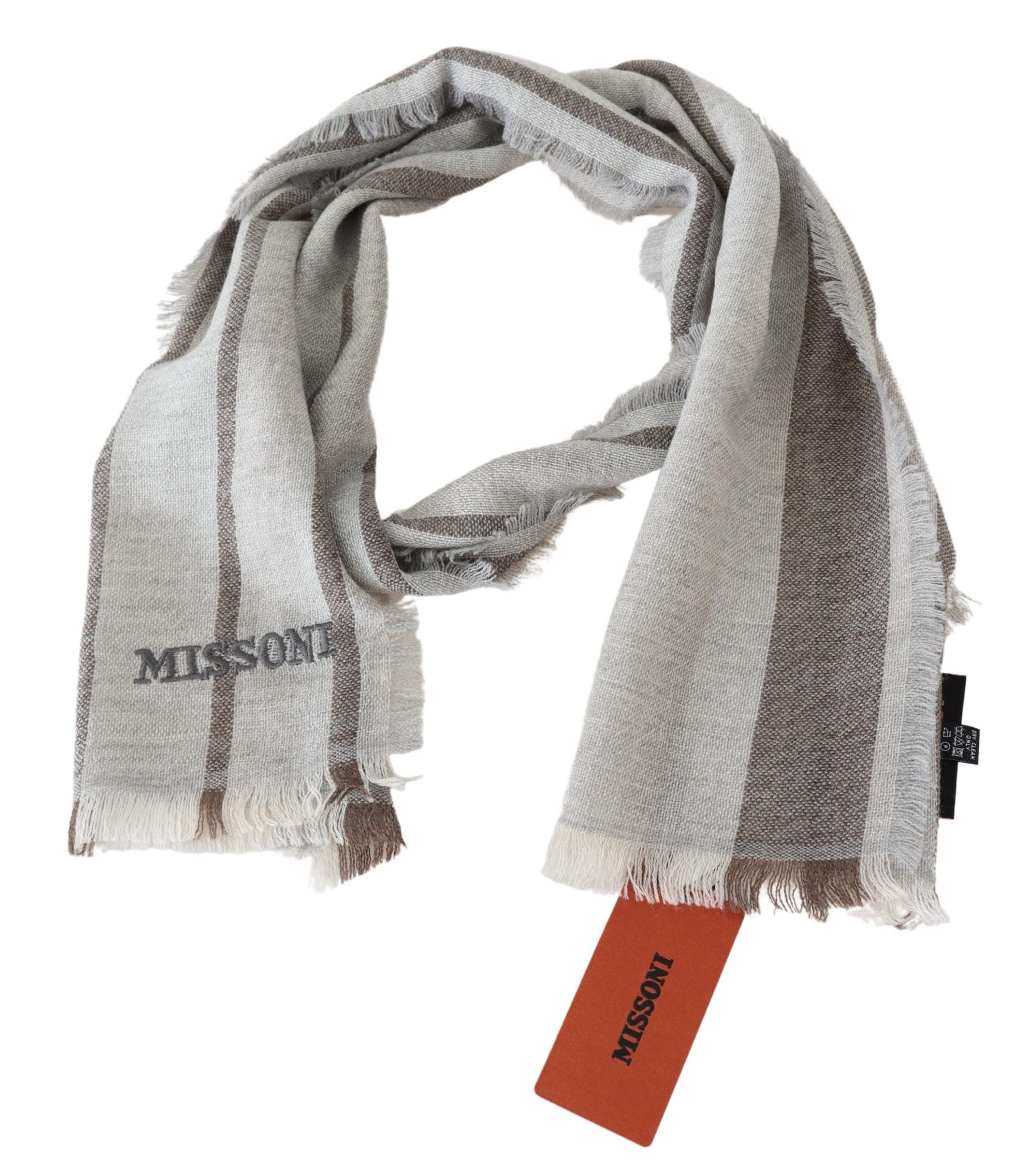 Missoni Multicolor Wool Stripe Fringe Scarf Unisex - Luksuslaukut ja asusteet Missoni - Tutustu YVES JAVANNI® 