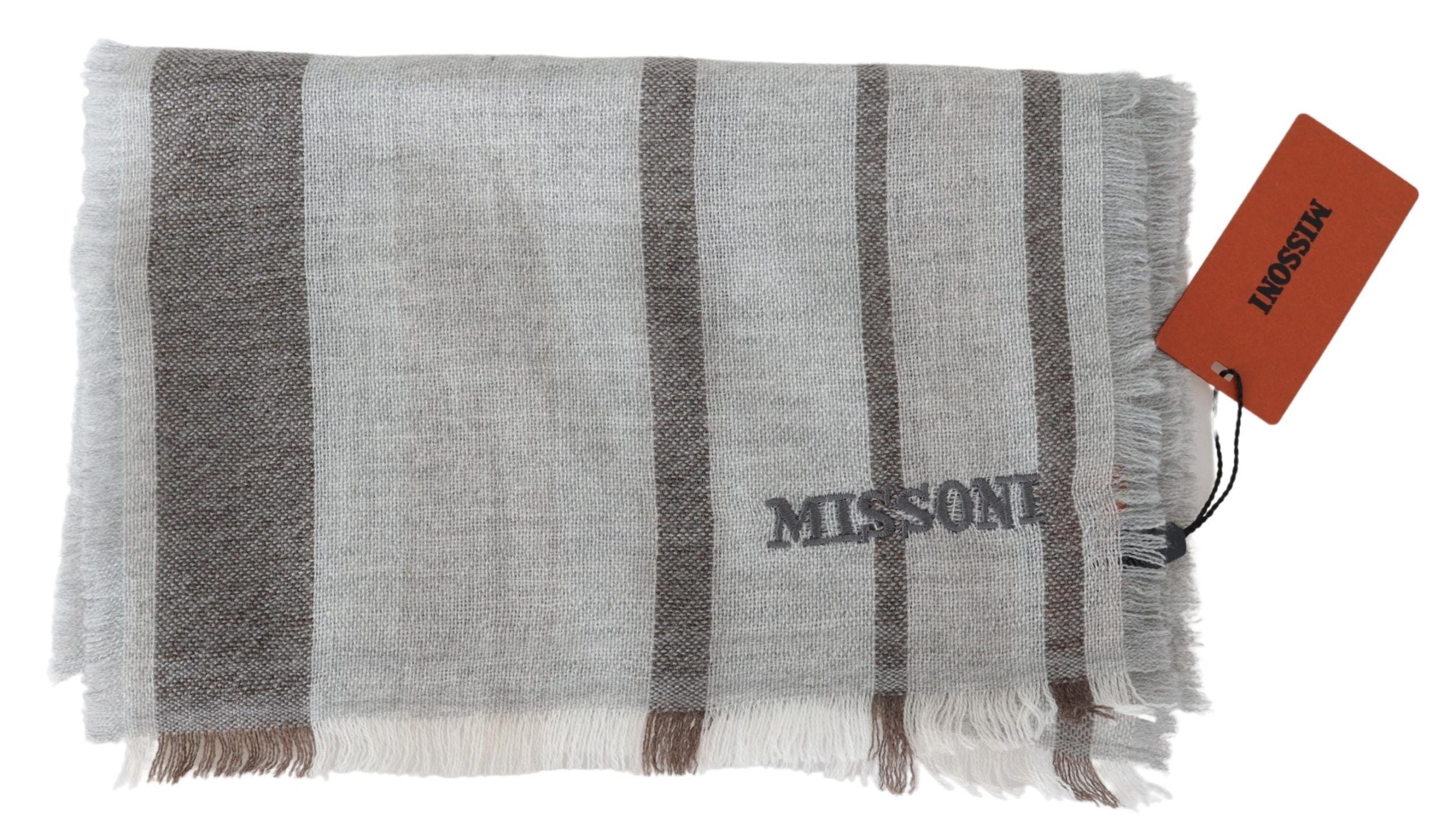 Missoni Multicolor Wool Stripe Fringe Scarf Unisex - Luksuslaukut ja asusteet Missoni - Tutustu YVES JAVANNI® 