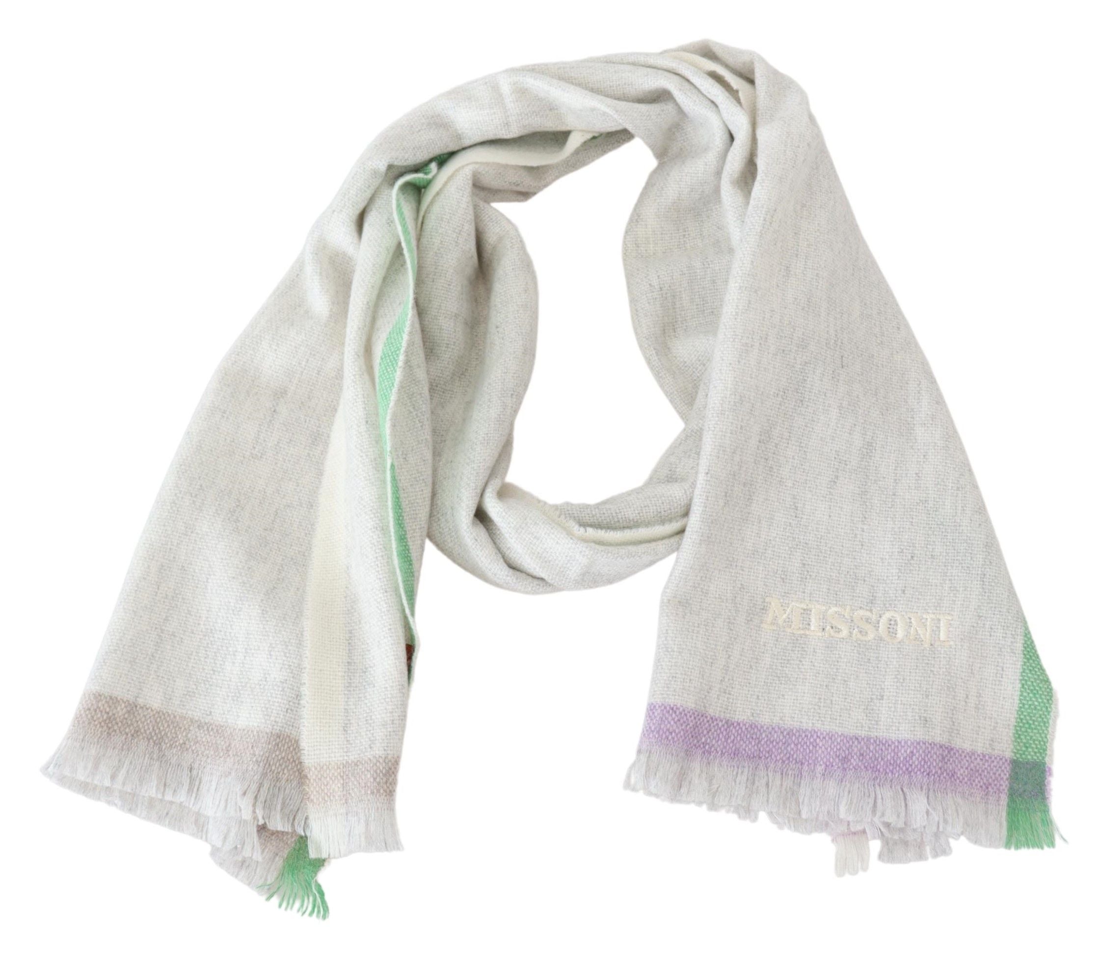 Missoni Multicolor Cashmere Line Pattern Scarf - Luksusmuotia Missoni - Tutustu YVES JAVANNI® 