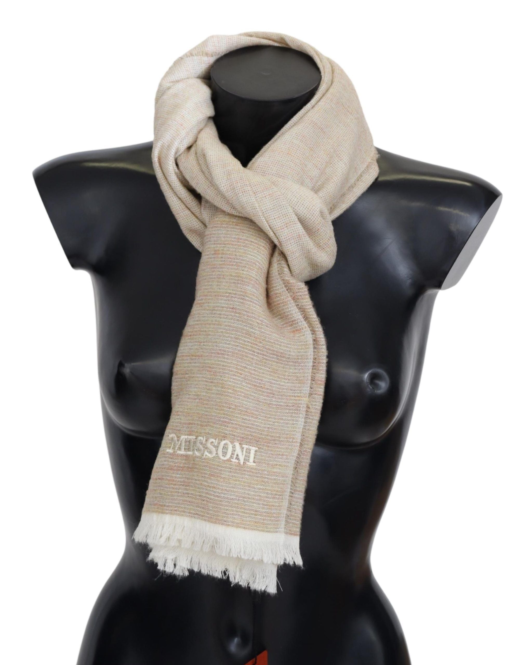 Missoni Elegant Multicolor Wool Scarf with Signature Design - Luksuslaukut ja asusteet Missoni - Tutustu YVES JAVANNI® 