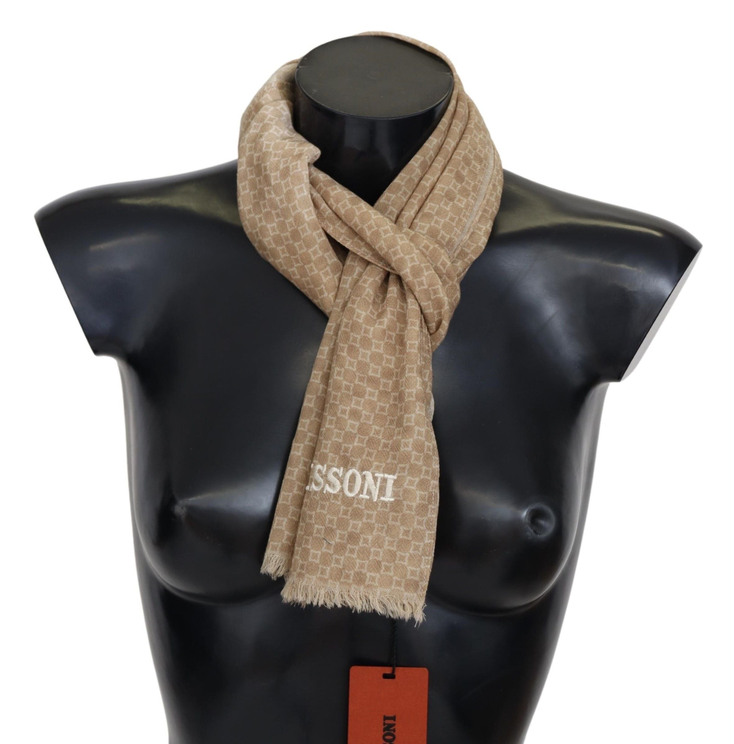 Missoni Elegant Wool Scarf with Signature Design - Luksuslaukut ja asusteet Missoni - Tutustu YVES JAVANNI® 