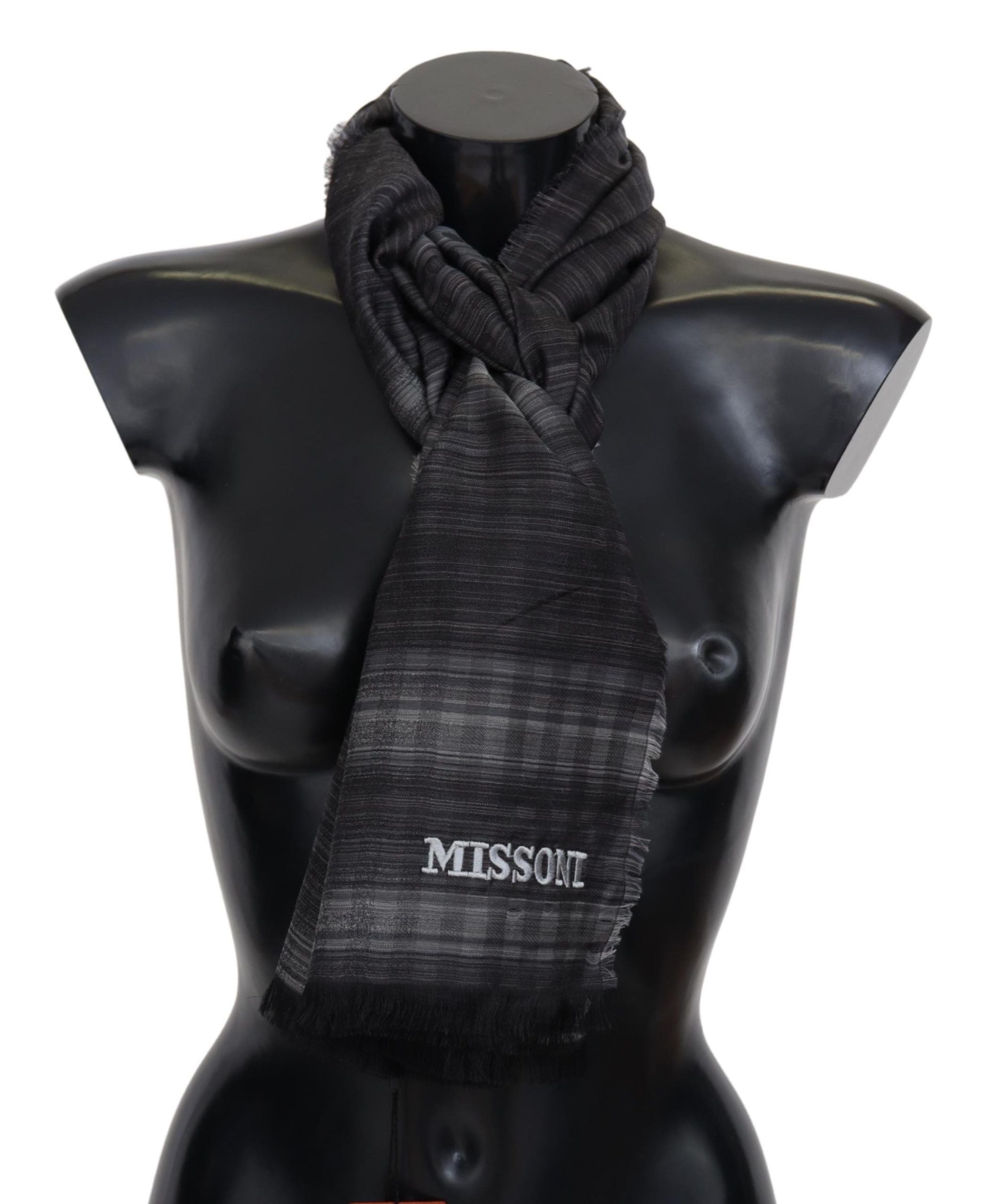 Missoni Elegant Wool Silk Polka Dot Scarf - Luksuslaukut ja asusteet Missoni - Tutustu YVES JAVANNI® 