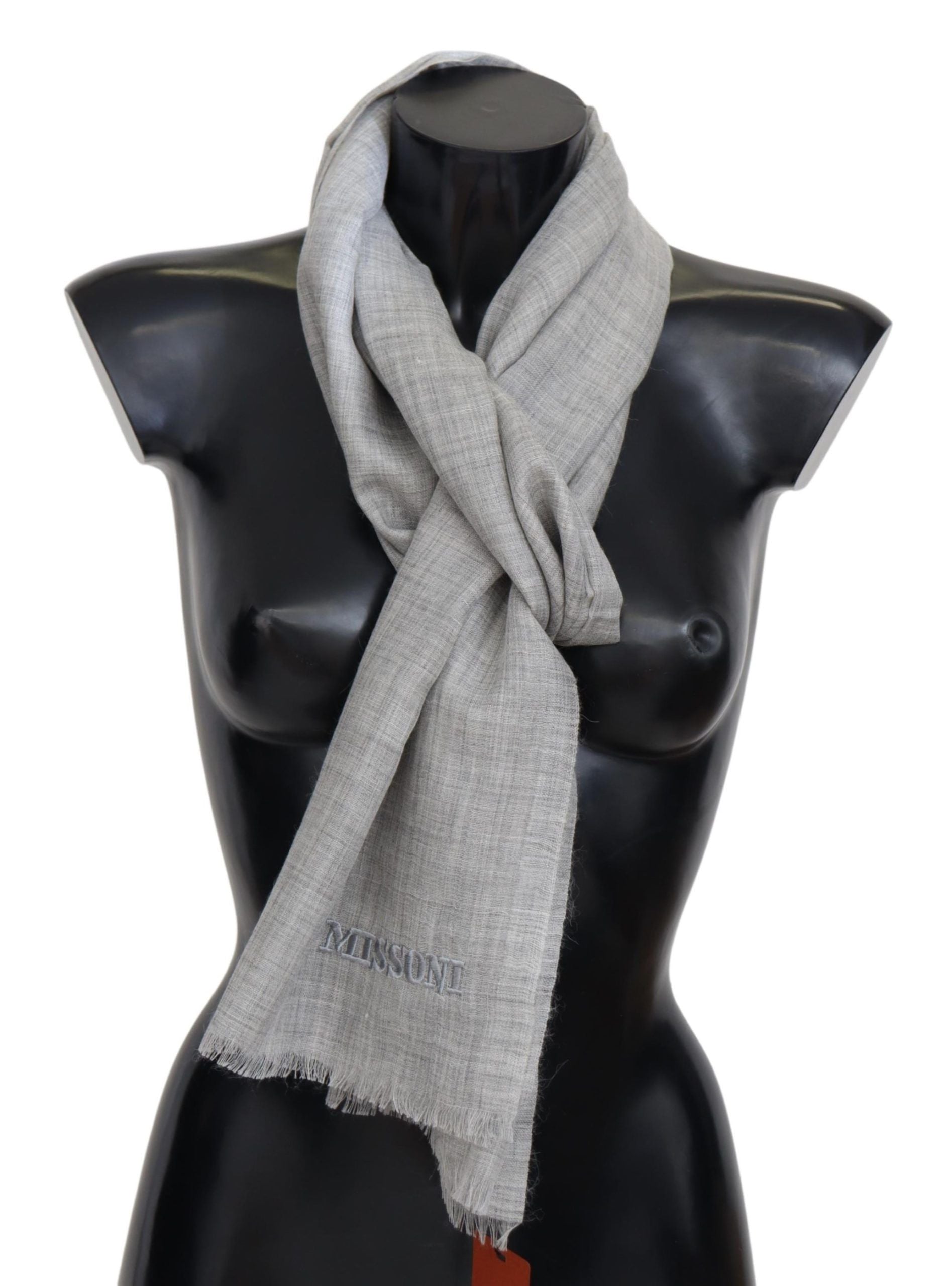 Missoni Elegant Beige Wool Silk Unisex Scarf - Luksuslaukut ja asusteet Missoni - Tutustu YVES JAVANNI® 