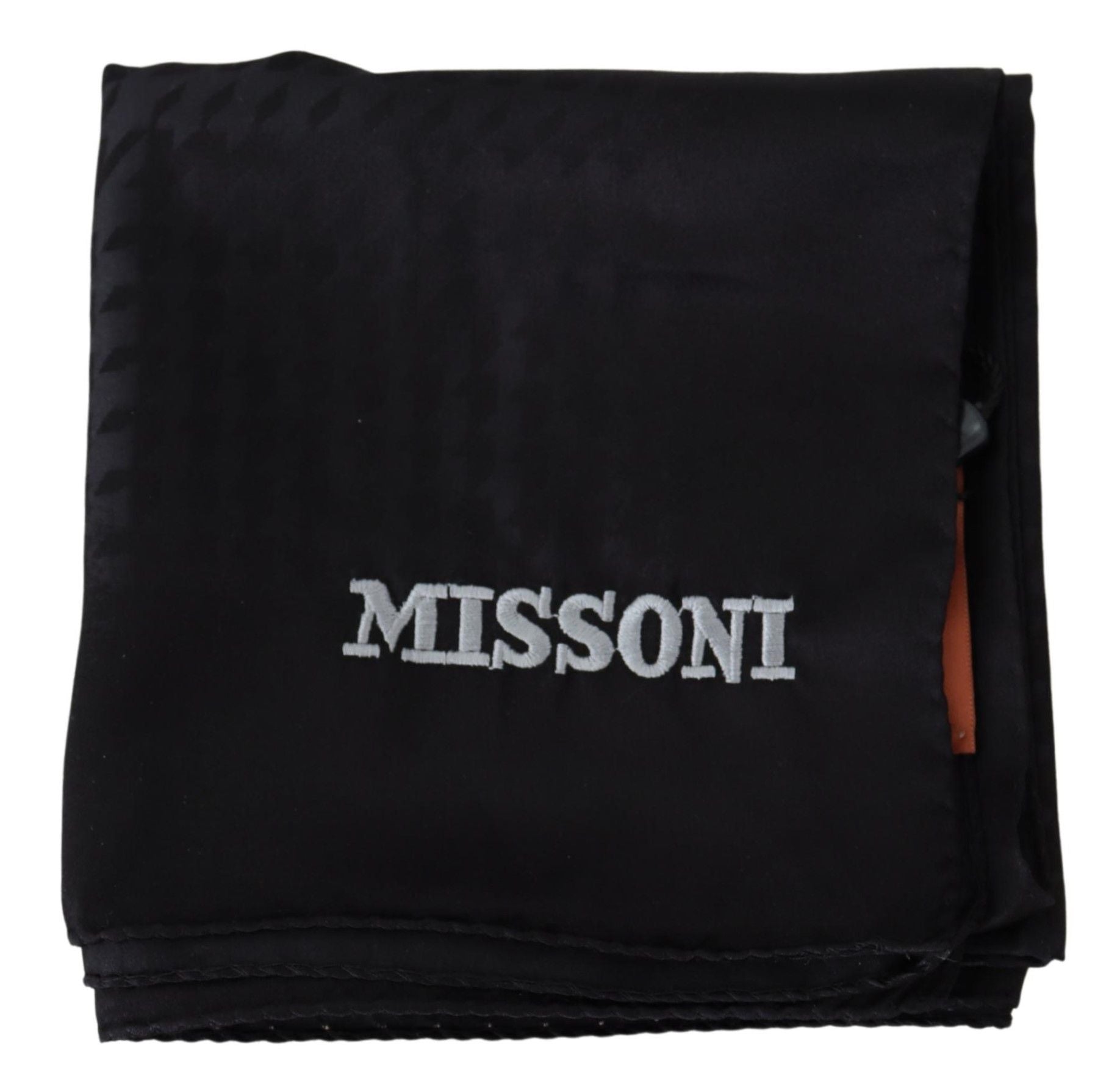 Missoni Elegant Black Wool Scarf with Embroidered Logo - Luksuslaukut ja asusteet Missoni - Tutustu YVES JAVANNI® 