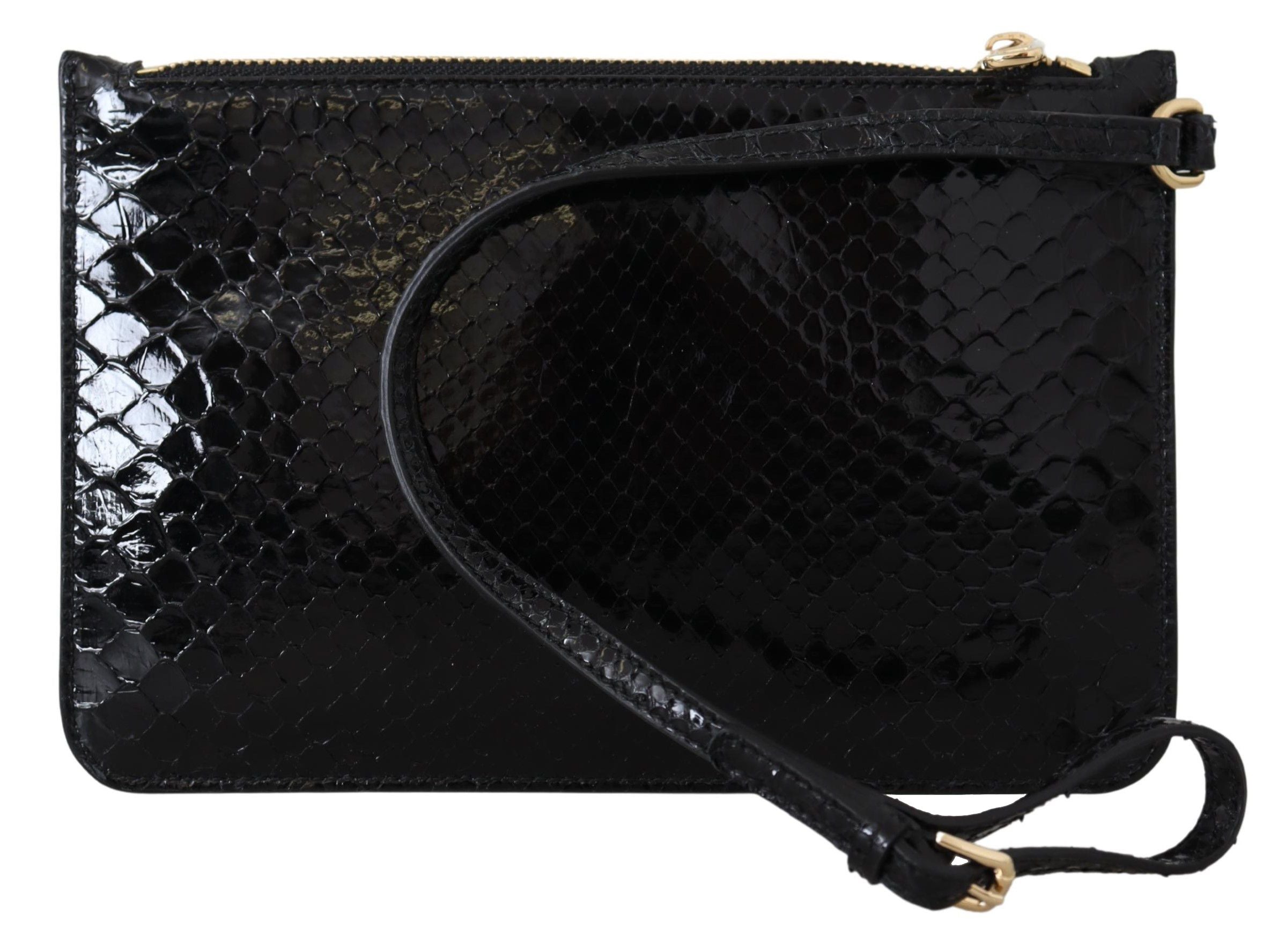 Dolce & Gabbana Exotic Leather Black Wristlet Wallet - Luksusmuotia Dolce & Gabbana - Tutustu YVES JAVANNI® 