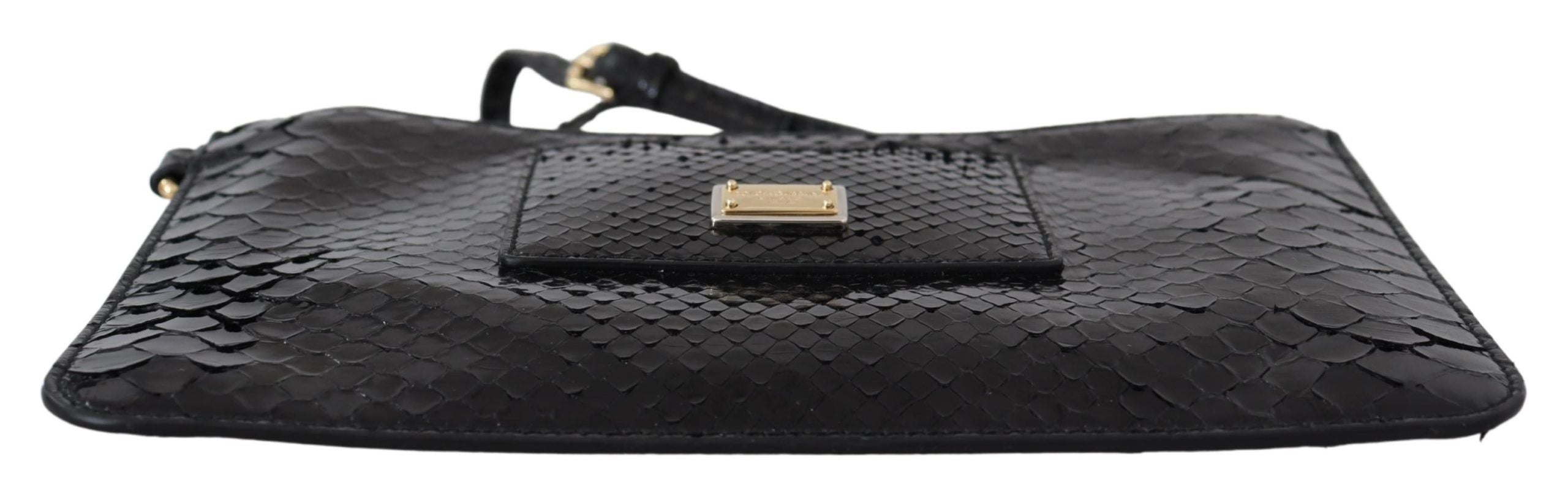 Dolce & Gabbana Exotic Leather Black Wristlet Wallet - Luksuslaukut ja asusteet Dolce & Gabbana - Tutustu YVES JAVANNI® 