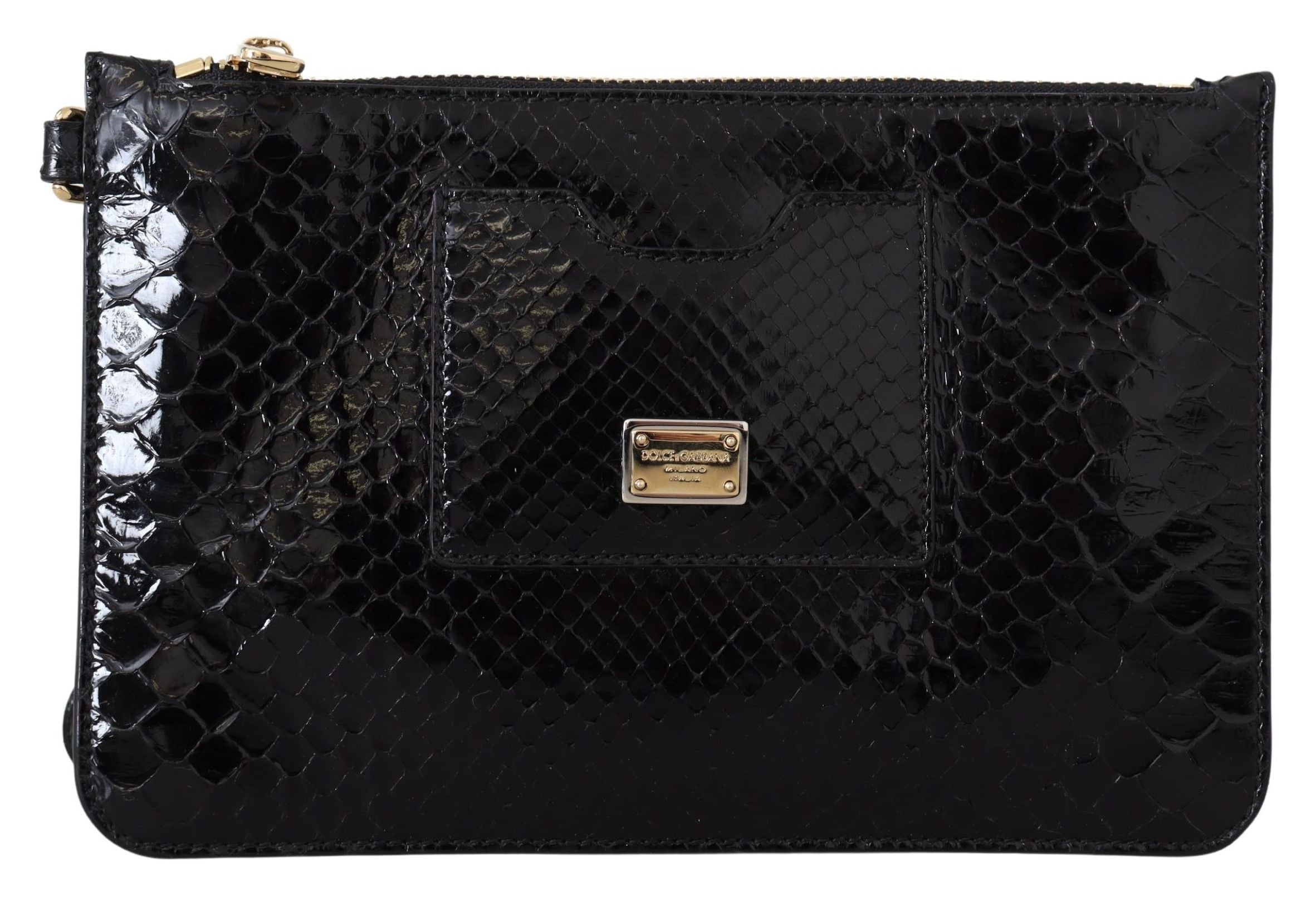 Dolce & Gabbana Exotic Leather Black Wristlet Wallet - Luksuslaukut ja asusteet Dolce & Gabbana - Tutustu YVES JAVANNI® 