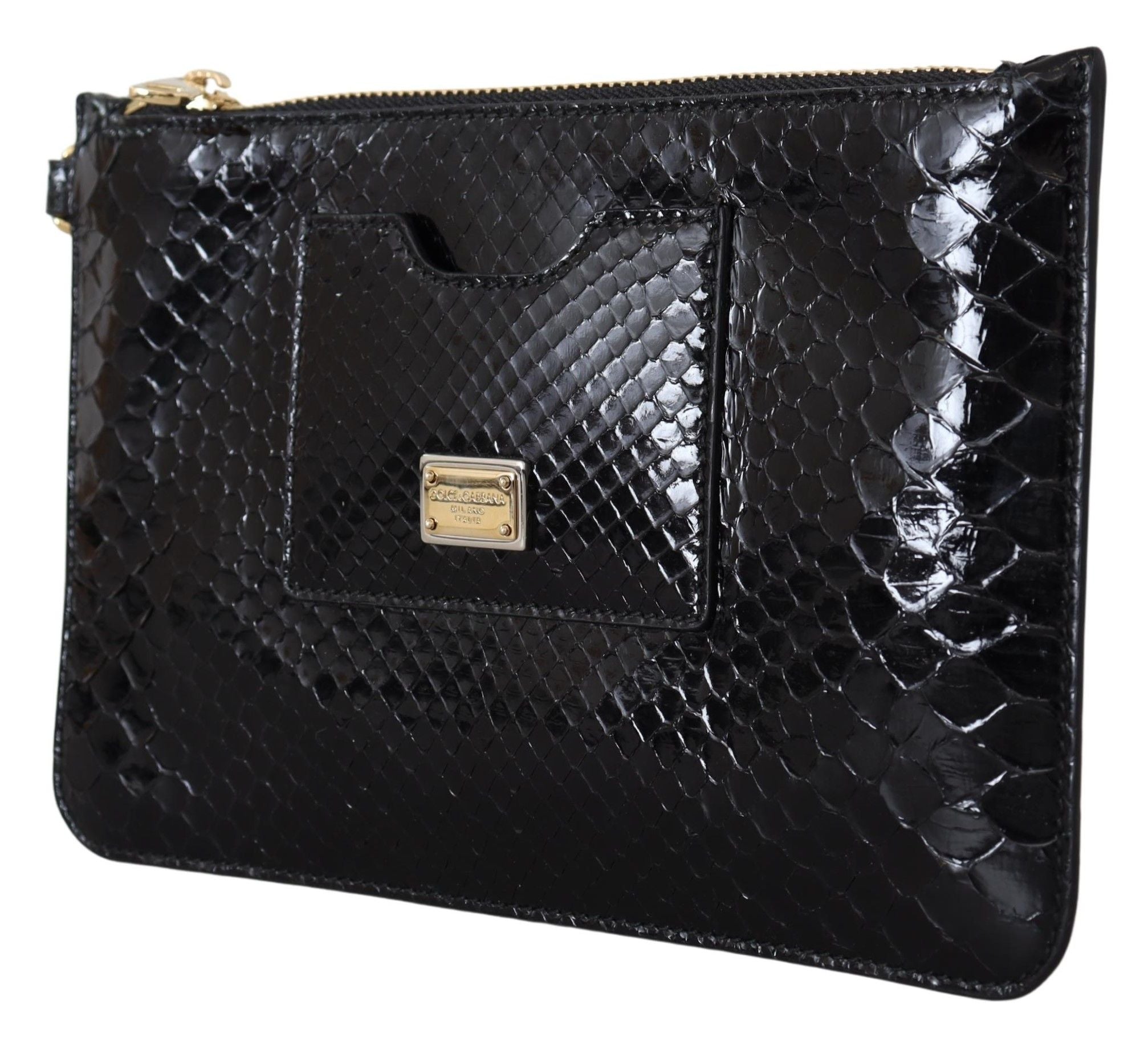 Dolce & Gabbana Exotic Leather Black Wristlet Wallet - Luksusmuotia Dolce & Gabbana - Tutustu YVES JAVANNI® 