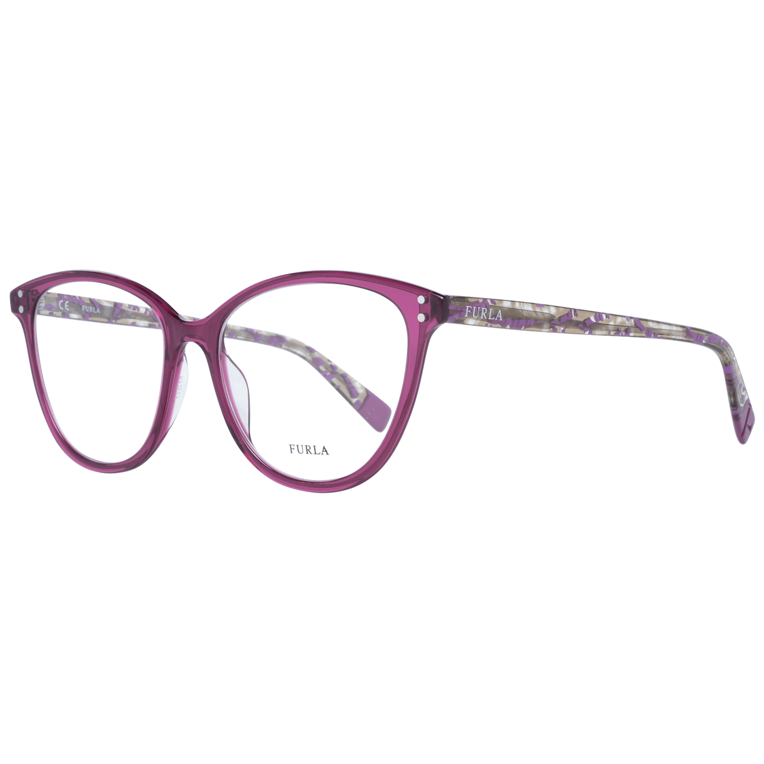 Furla Elegant Cat Eye Purple Eyeglasses for Women - Luksusmuotia Furla - Tutustu YVES JAVANNI® 