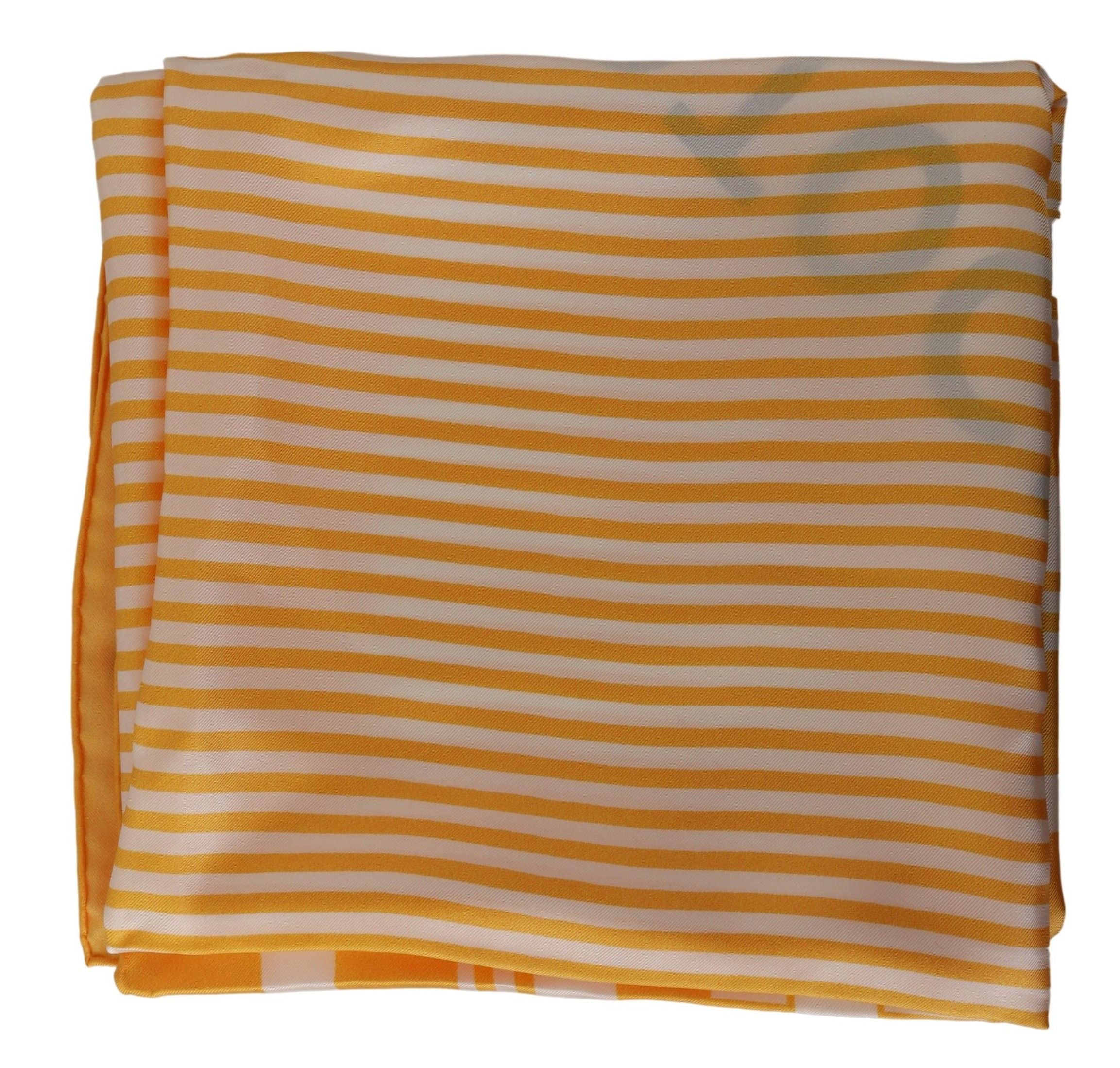 Dolce & Gabbana Elegant Striped Silk Square Scarf - Luksuslaukut ja asusteet Dolce & Gabbana - Tutustu YVES JAVANNI® 