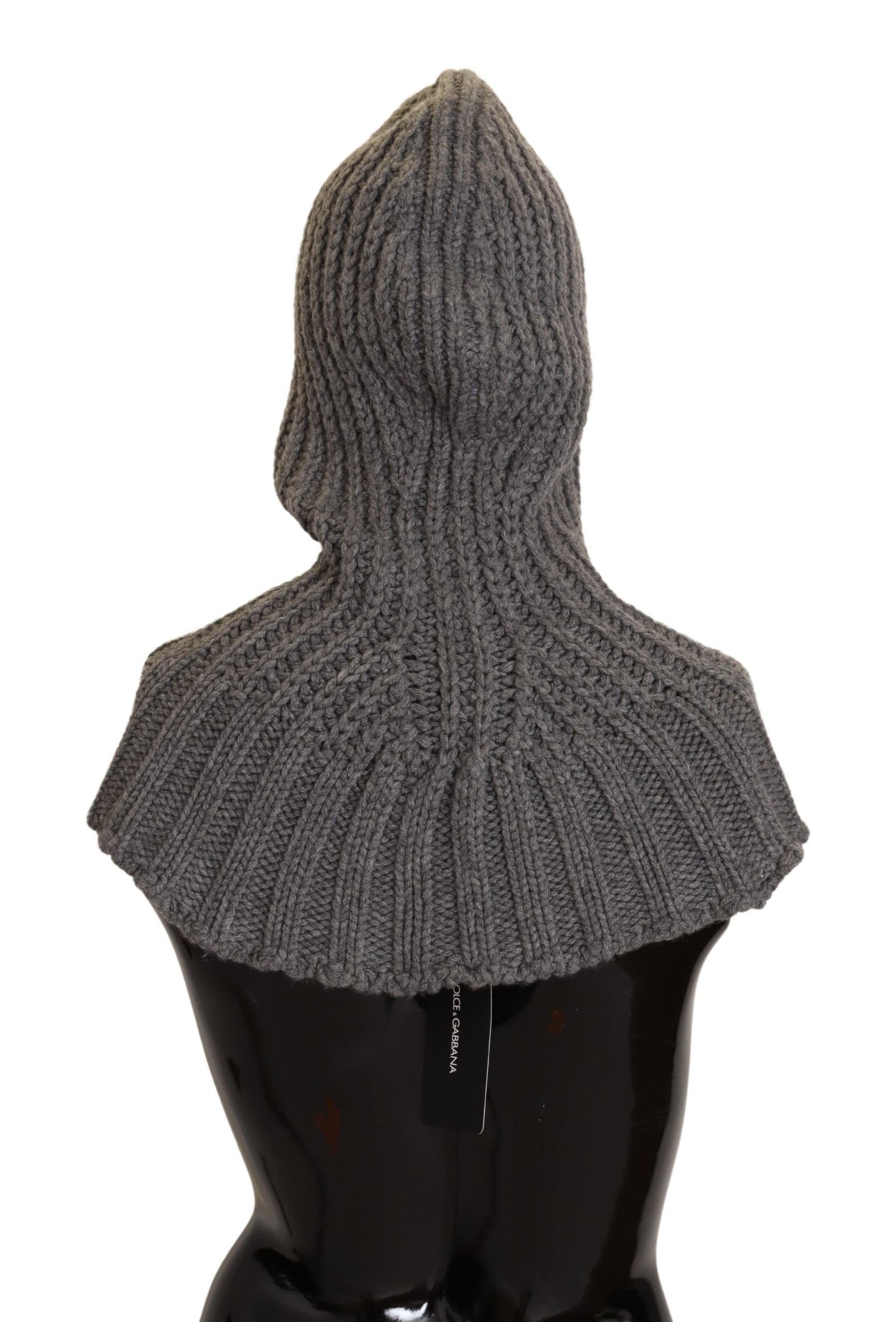 Dolce & Gabbana Elegant Cashmere Hood Scarf in Gray - Luksuslaukut ja asusteet Dolce & Gabbana - Tutustu YVES JAVANNI® 