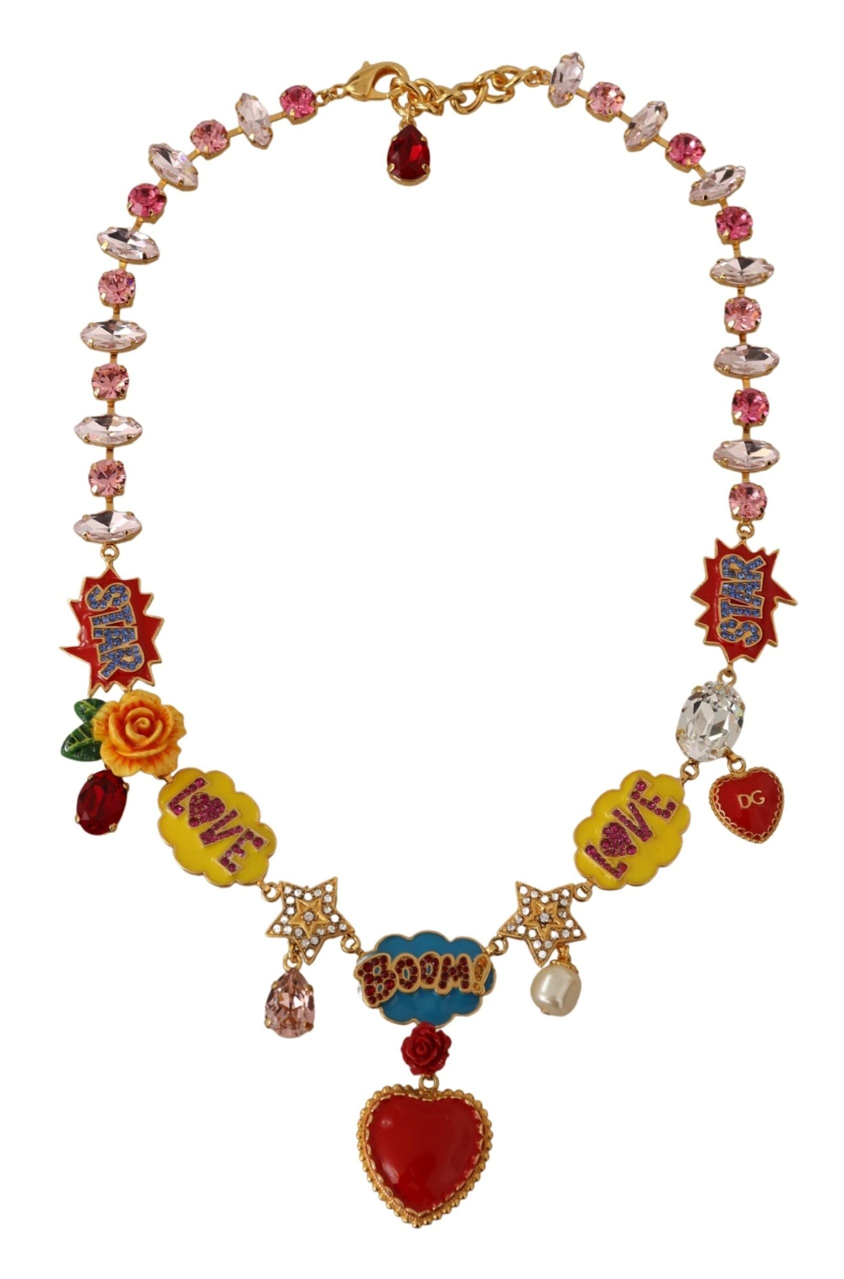 Dolce & Gabbana Chic Fumetti Cartoons Statement Necklace - Luksusmuotia Dolce & Gabbana - Tutustu YVES JAVANNI® 