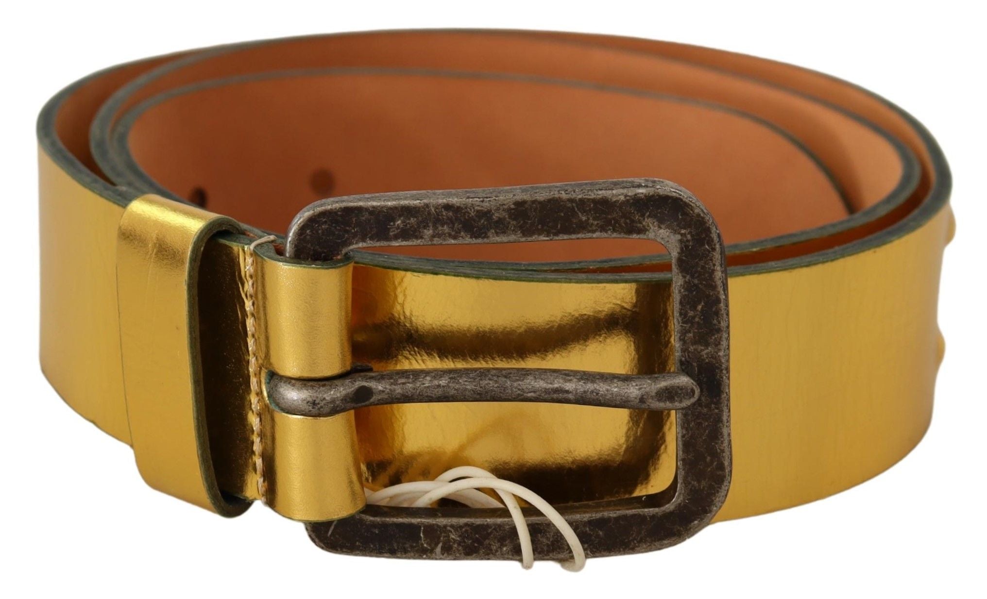 John Galliano Elegant Gold Genuine Leather Men's Belt - Luxury from John Galliano - Shop at YVES JAVANNI