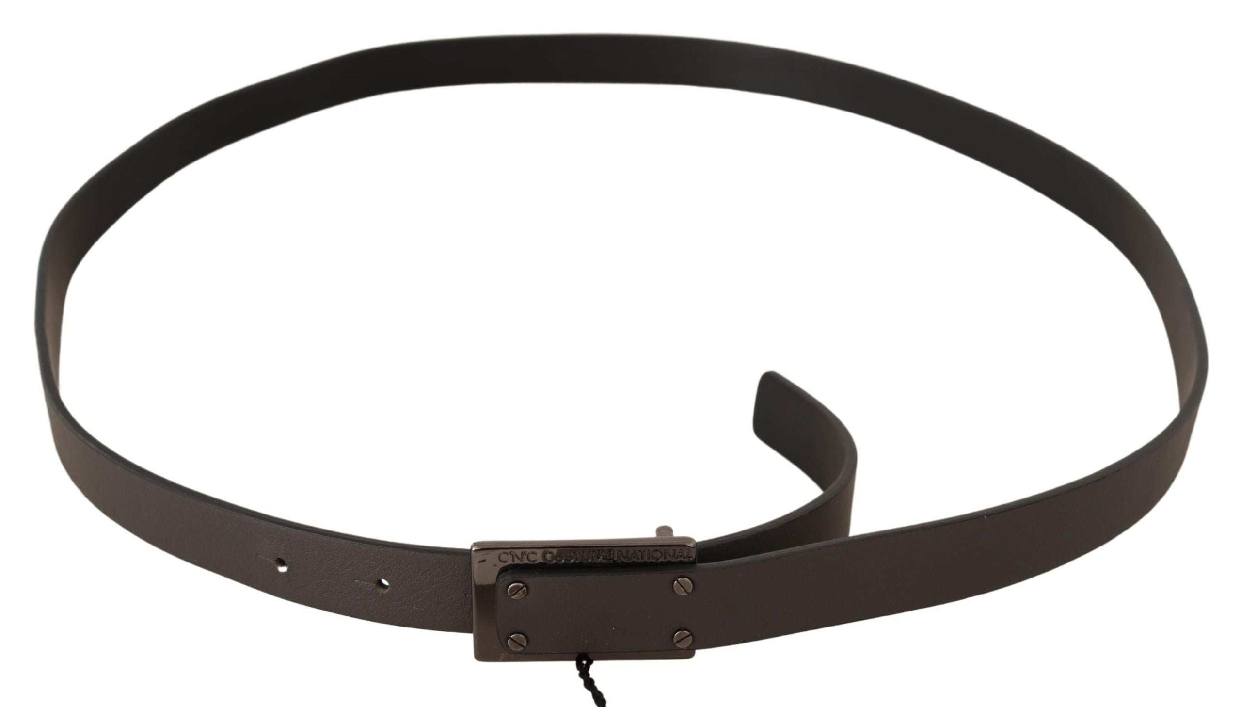 Costume National Elegant Leather Belt with Metal Buckle - Luksusmuotia Costume National - Tutustu YVES JAVANNI® 