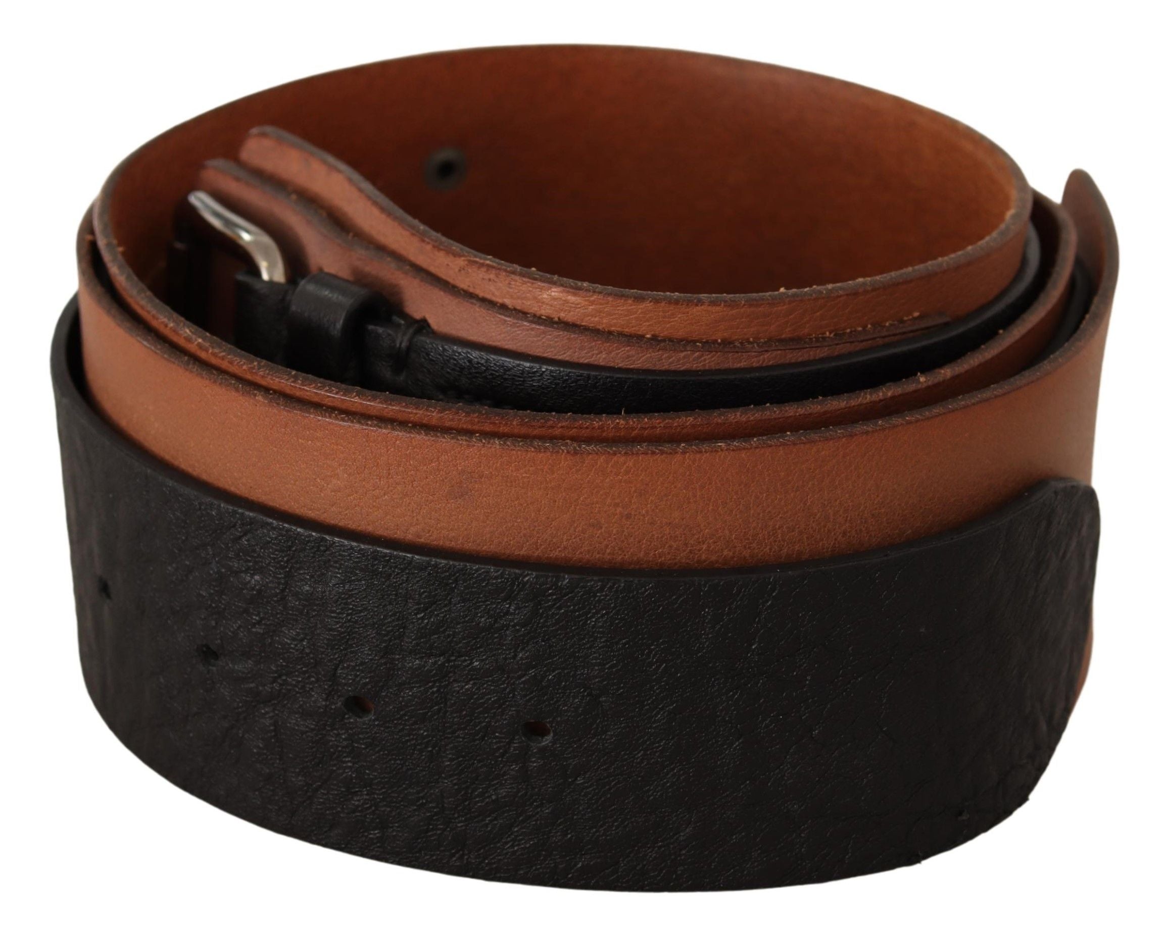 Costume National Elegant Dual-Tone Leather Fashion Belt - Luksusmuotia Costume National - Tutustu YVES JAVANNI® 