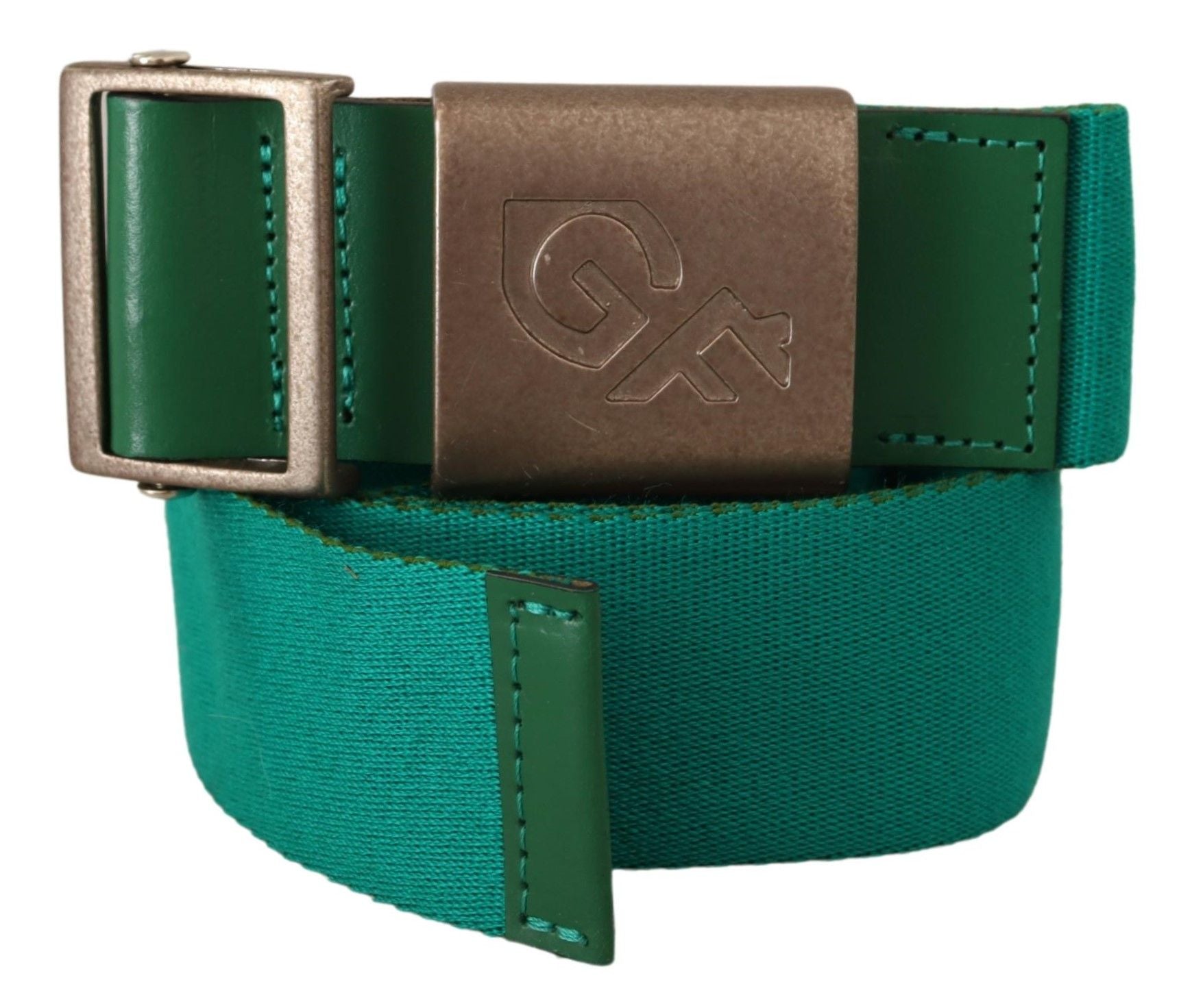 GF Ferre Elegant Green Adjustable Cotton Belt - Luksusmuotia GF Ferre - Tutustu YVES JAVANNI® 