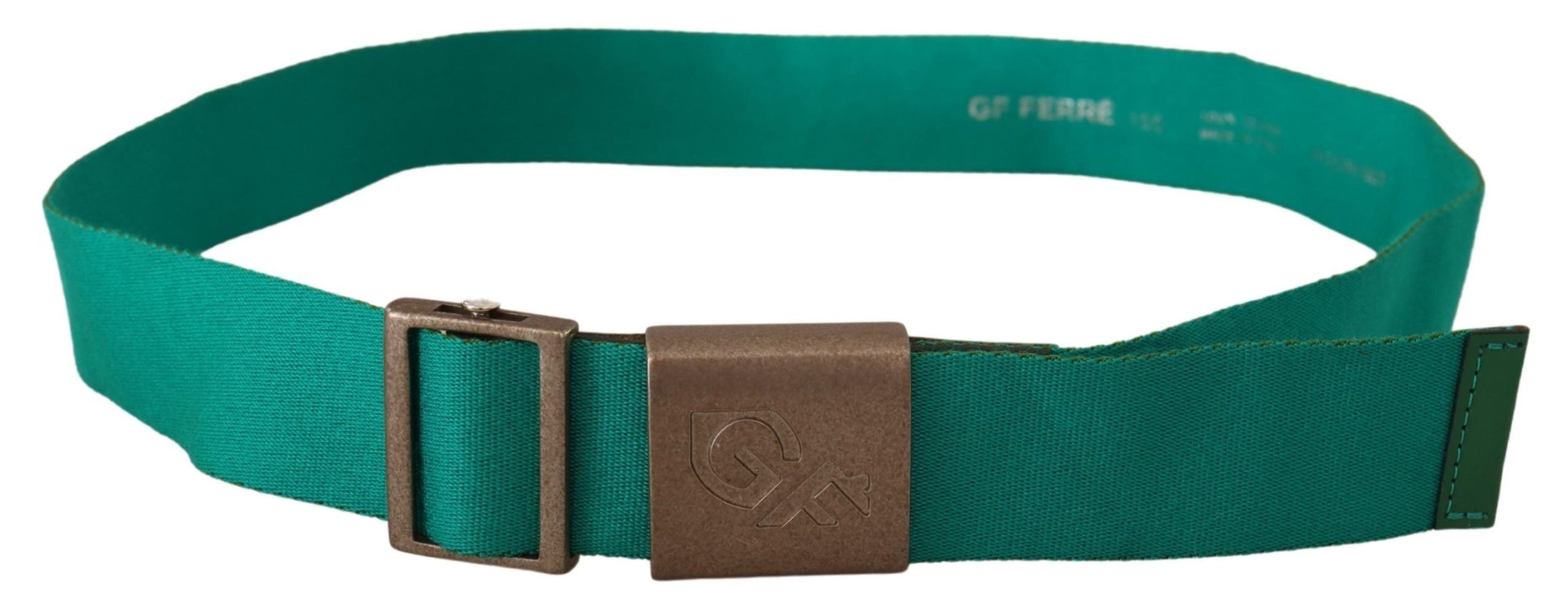 GF Ferre Elegant Green Adjustable Cotton Belt - Luksuslaukut ja asusteet GF Ferre - Tutustu YVES JAVANNI® 