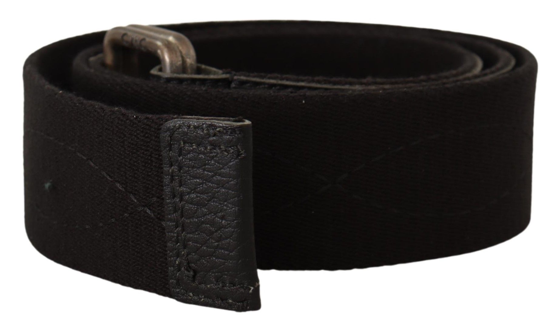 Costume National Elegant Cotton-Leather Blend Fashion Belt - Luksusmuotia Costume National - Tutustu YVES JAVANNI® 