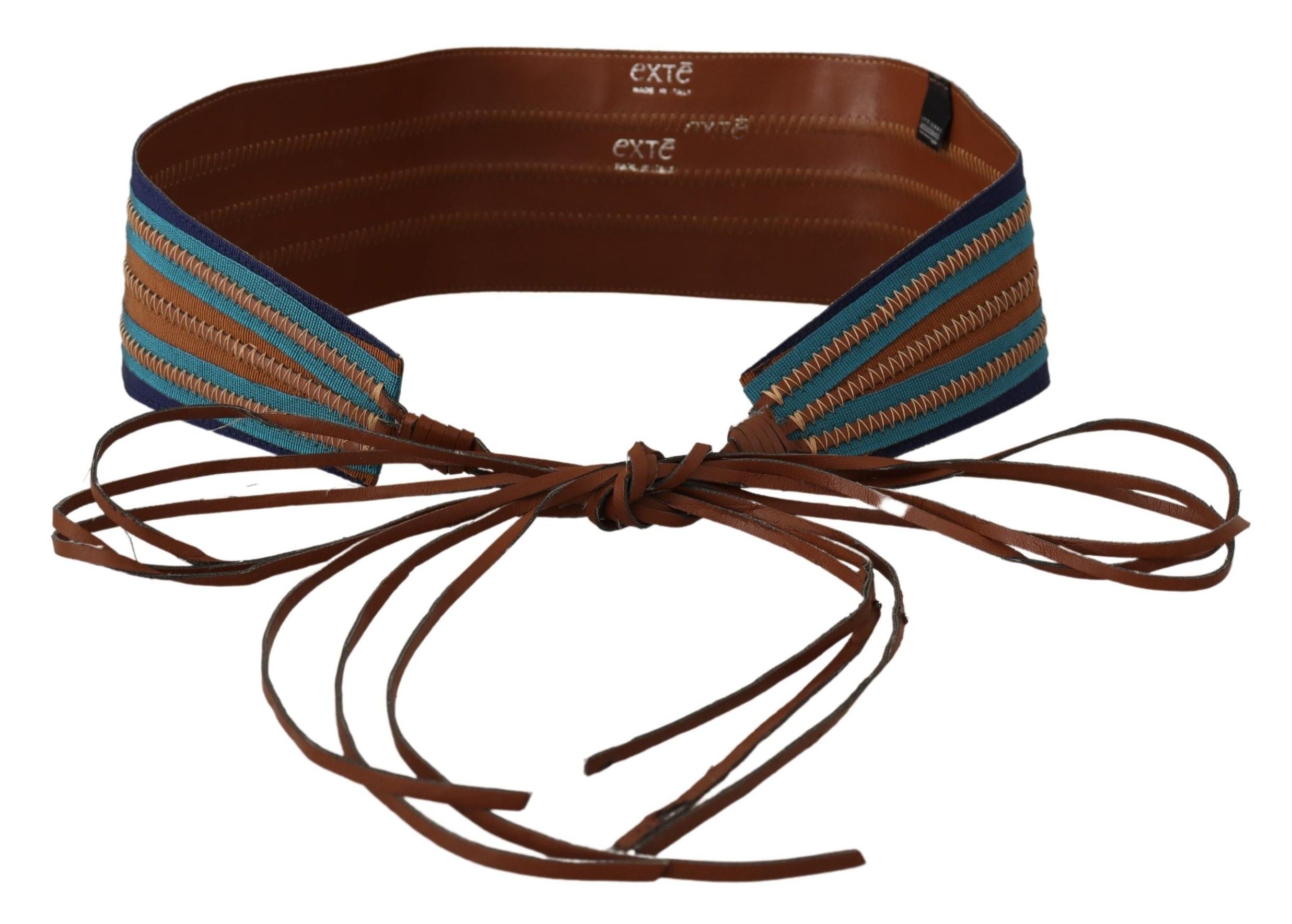 Exte Elegant Multicolor Leather Waist Belt - Luksuslaukut ja asusteet Exte - Tutustu YVES JAVANNI® 