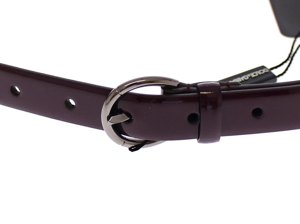 Dolce & Gabbana Elegant Purple Leather Belt - Italian Elegance - Luksusmuotia Dolce & Gabbana - Tutustu YVES JAVANNI® 