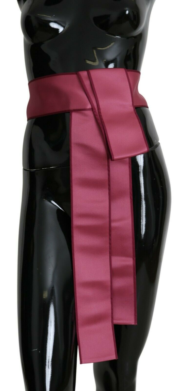 Dolce & Gabbana Elegant Pink Silk Wide Waist Belt - Luksusmuotia Dolce & Gabbana - Tutustu YVES JAVANNI® 