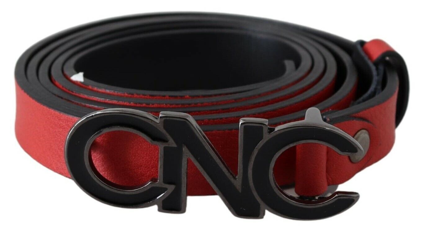 Costume National Elegant Red Leather Waist Belt - Luksusmuotia Costume National - Tutustu YVES JAVANNI® 