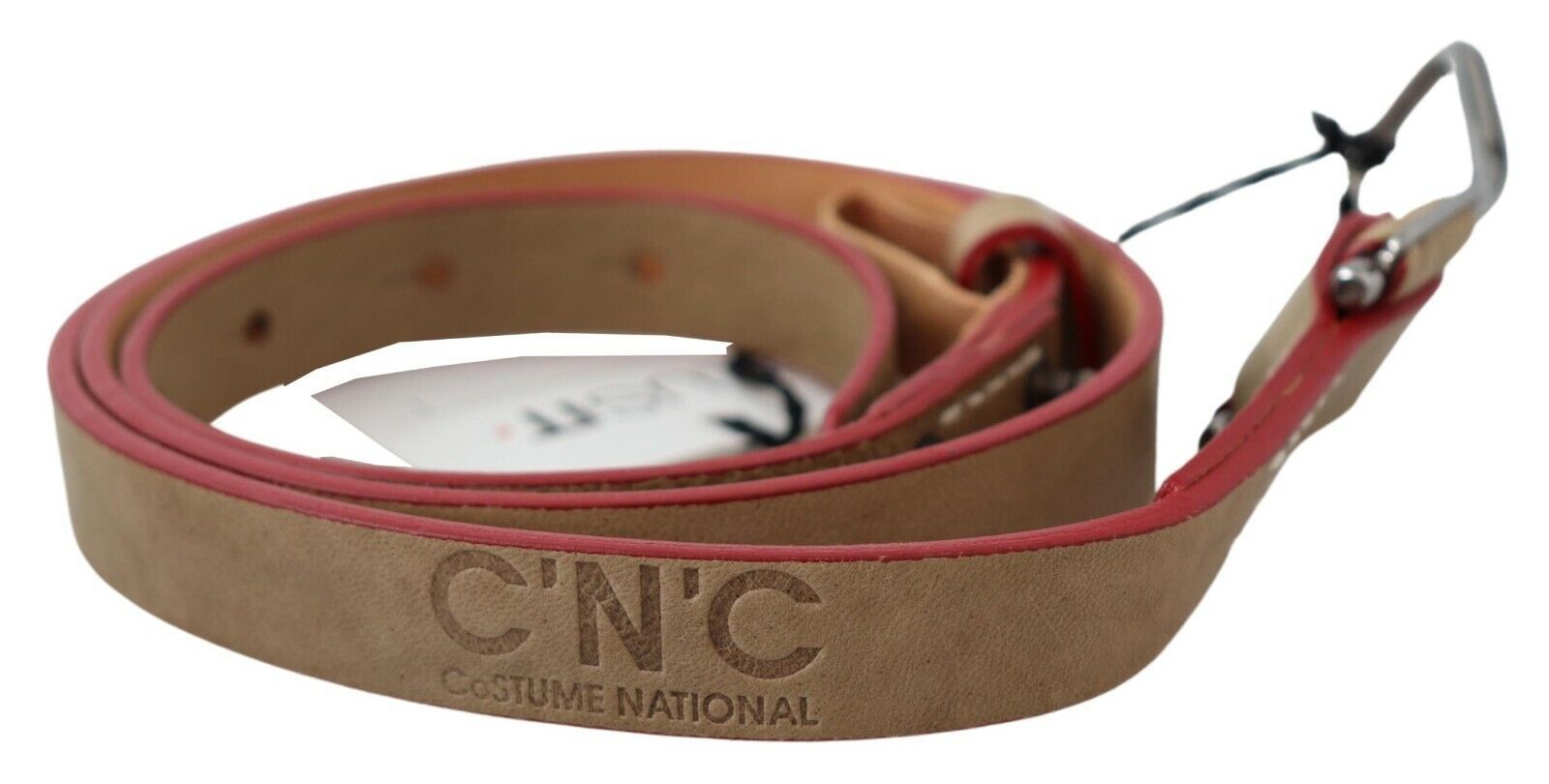 Costume National Beige Leather Fashion Belt - Luksusmuotia Costume National - Tutustu YVES JAVANNI® 