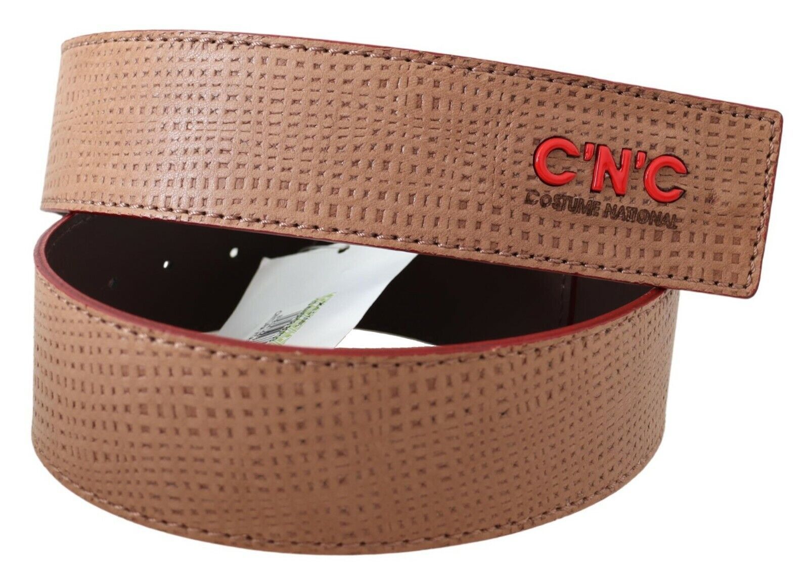 Costume National Elegant Beige Leather Fashion Belt - Luksusmuotia Costume National - Tutustu YVES JAVANNI® 