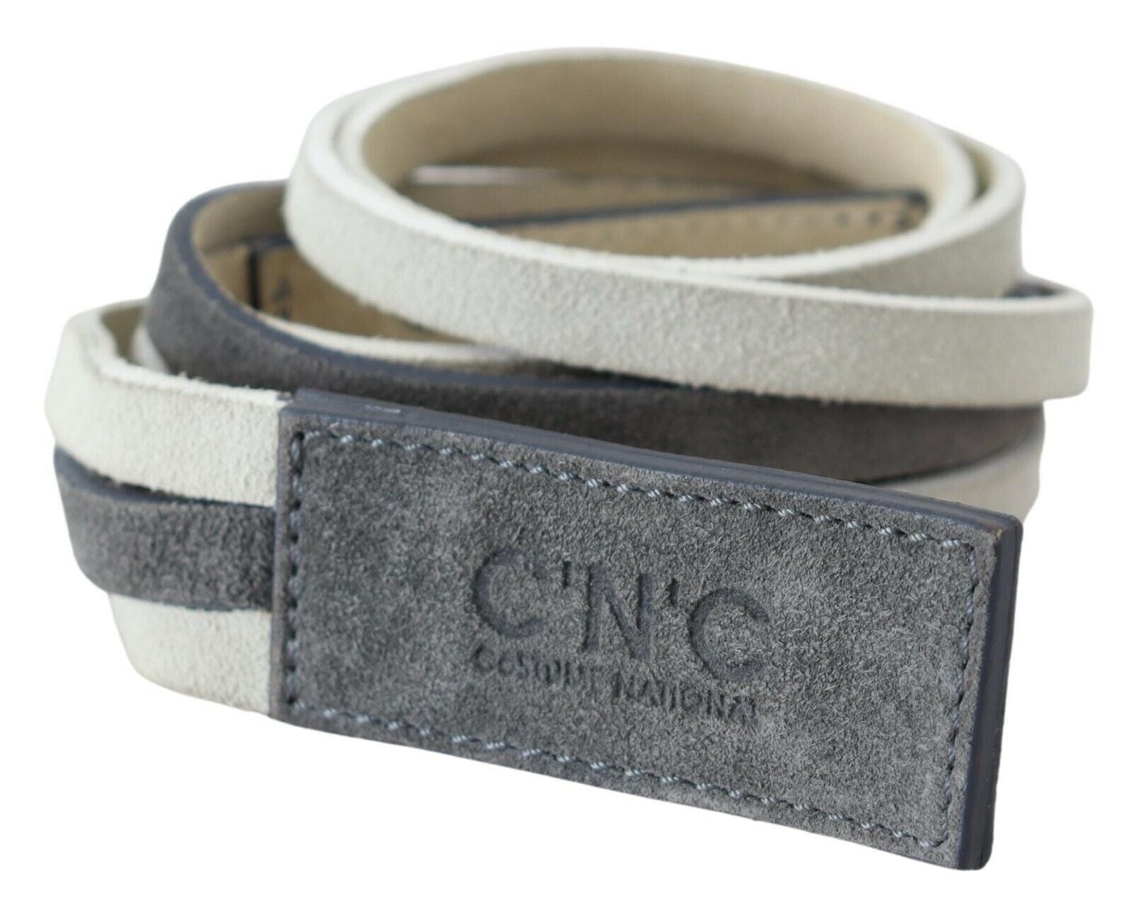 Costume National Chic White Leather Logo Belt - Luksuslaukut ja asusteet Costume National - Tutustu YVES JAVANNI® 