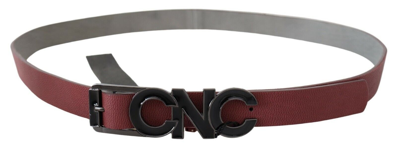 Costume National Elegant Maroon Leather Fashion Belt - Luksusmuotia Costume National - Tutustu YVES JAVANNI® 