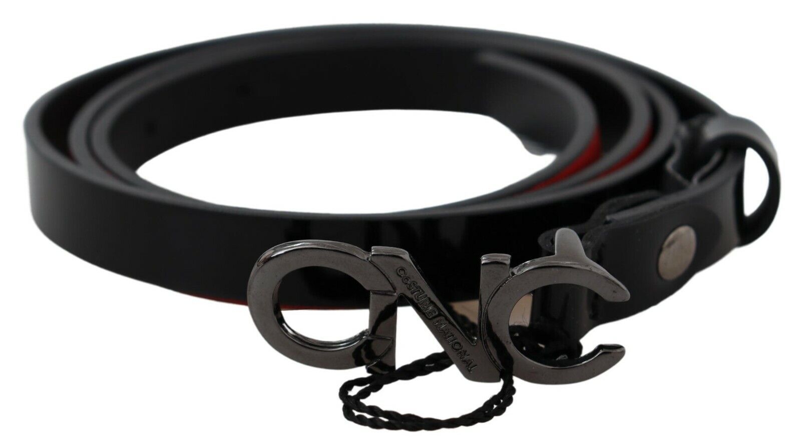 Costume National Chic Black Leather Fashion Belt - Luksusmuotia Costume National - Tutustu YVES JAVANNI® 